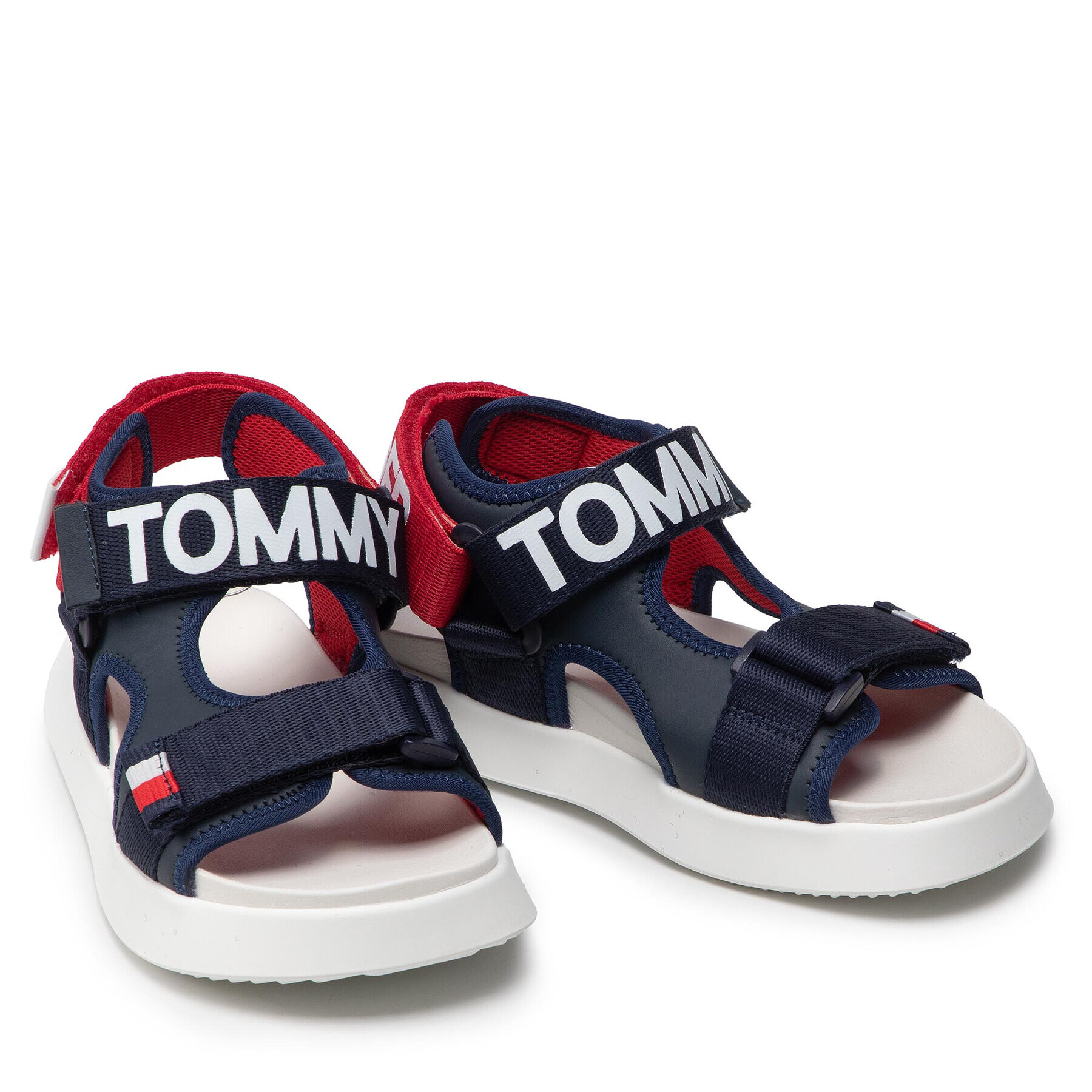 Tommy Hilfiger Sandale Velcro Sandal T3B2-32257-0208 S Bleumarin - Pled.ro