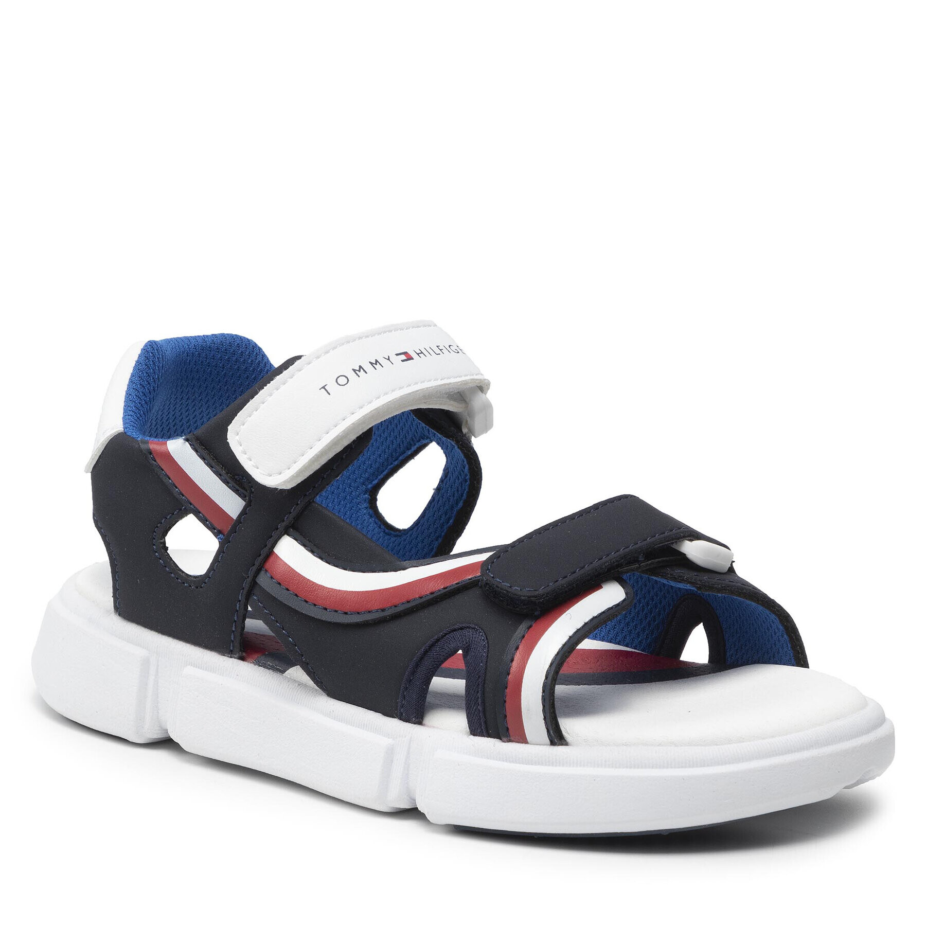 Tommy Hilfiger Sandale Velcro Sandal T3B2-32260-1269 M Bleumarin - Pled.ro