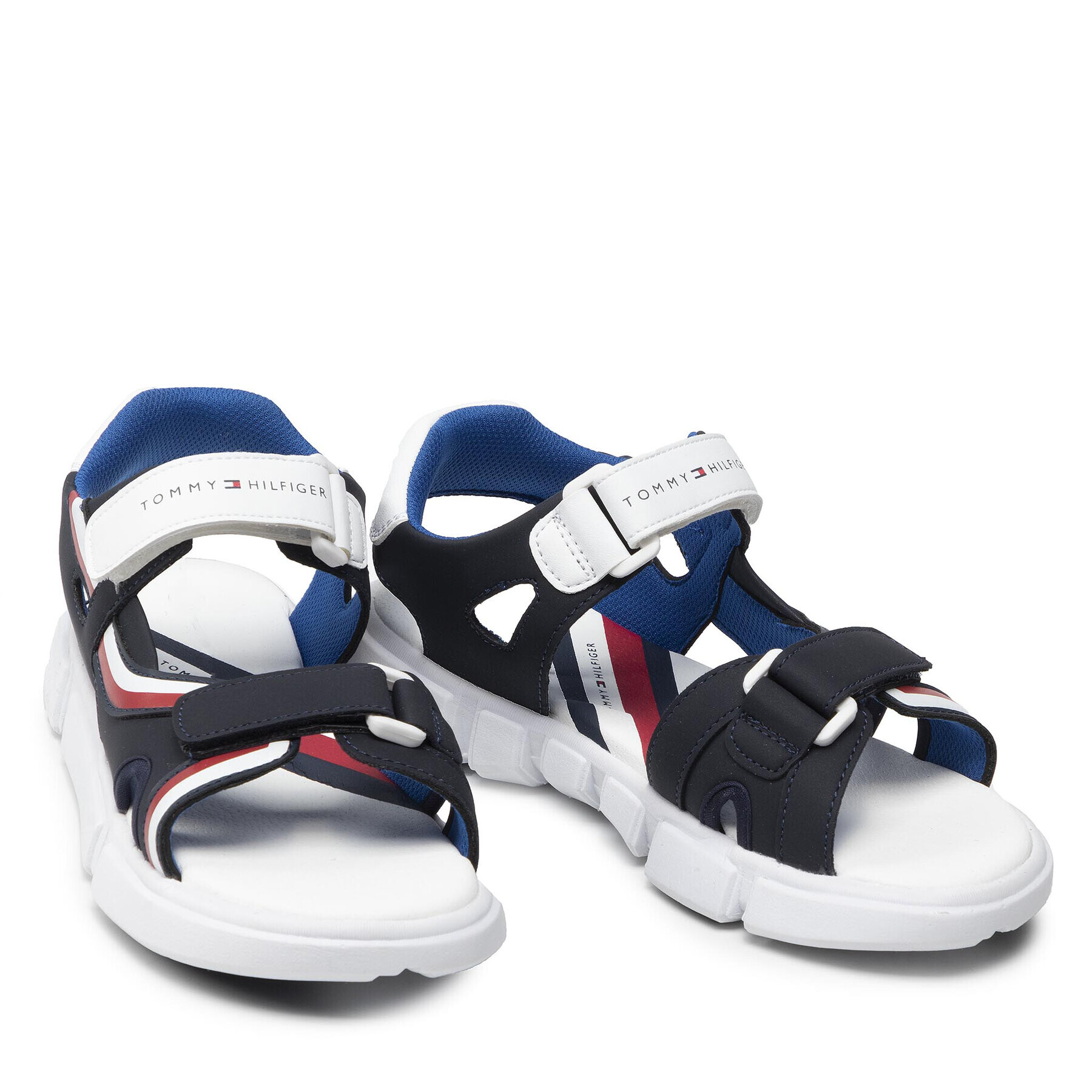 Tommy Hilfiger Sandale Velcro Sandal T3B2-32260-1269 M Bleumarin - Pled.ro