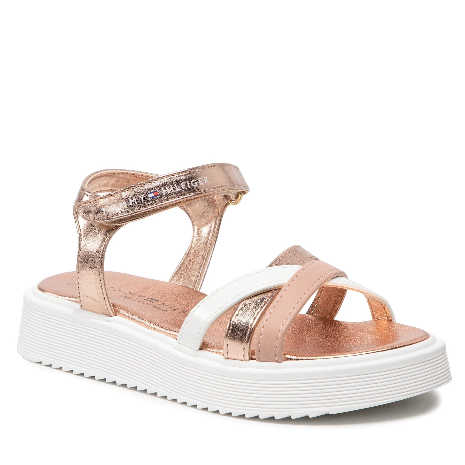 Tommy Hilfiger Sandale Velcro Sandal T4A2-32183-1195 M Roz - Pled.ro