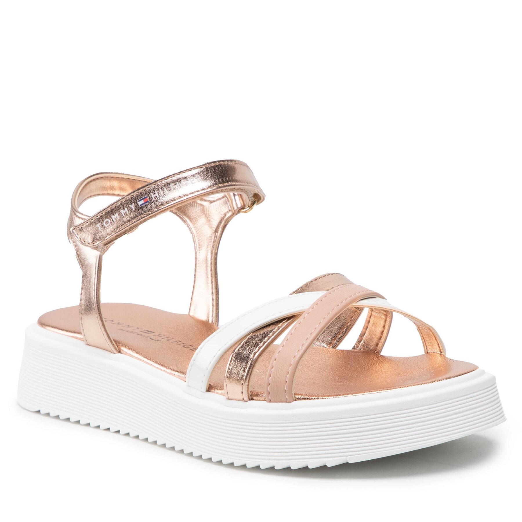 Tommy Hilfiger Sandale Velcro Sandal T4A2-32183-1195 S Roz - Pled.ro