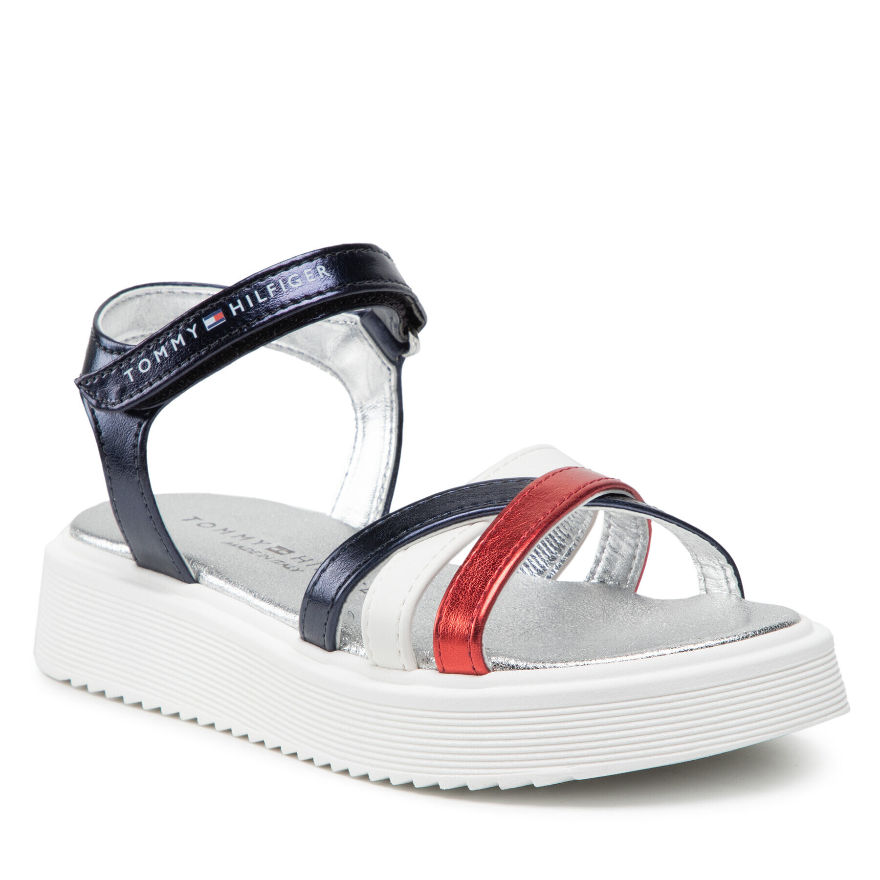 Tommy Hilfiger Sandale Velcro Sandal T4A2-32184-0371 M Colorat - Pled.ro