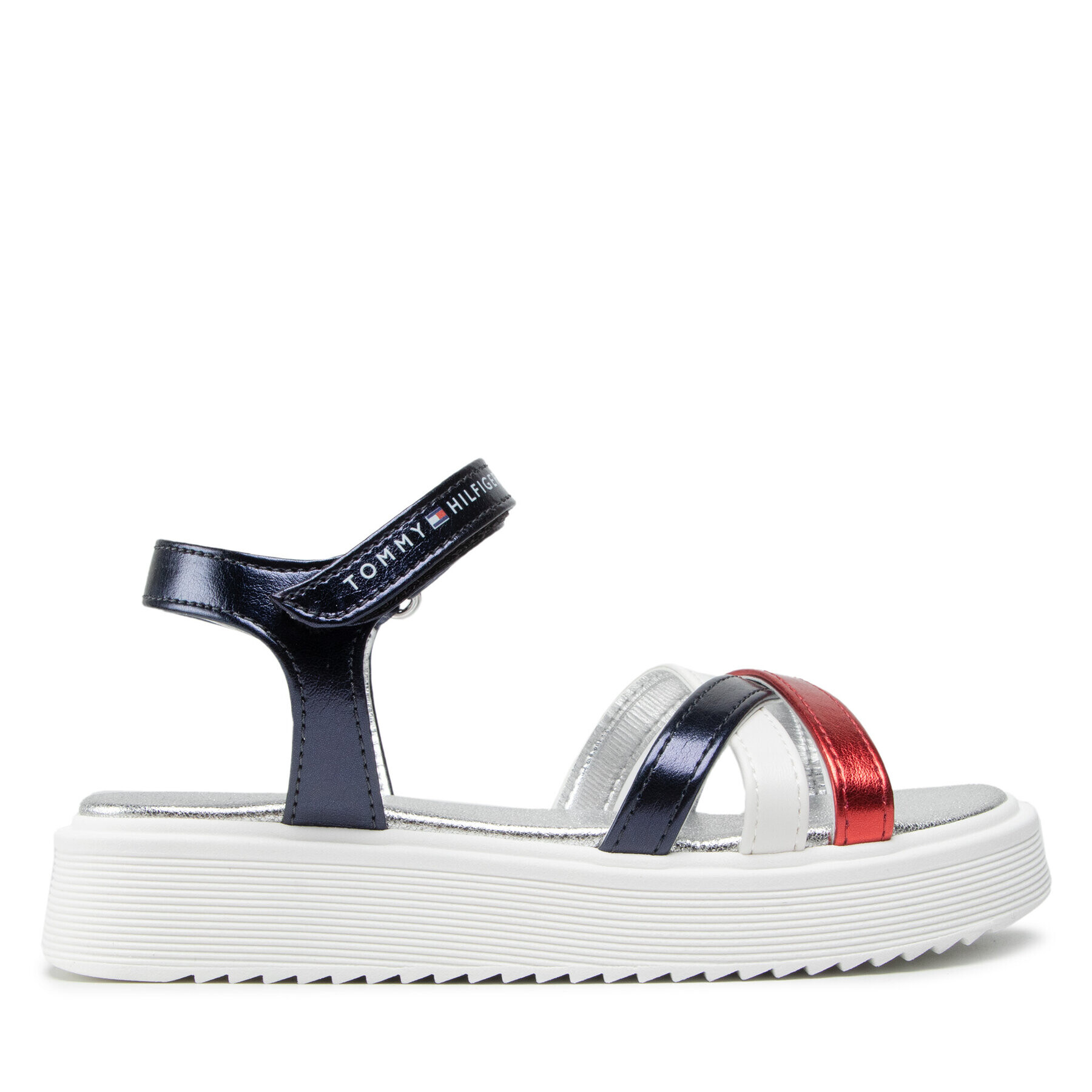 Tommy Hilfiger Sandale Velcro Sandal T4A2-32184-0371 M Colorat - Pled.ro