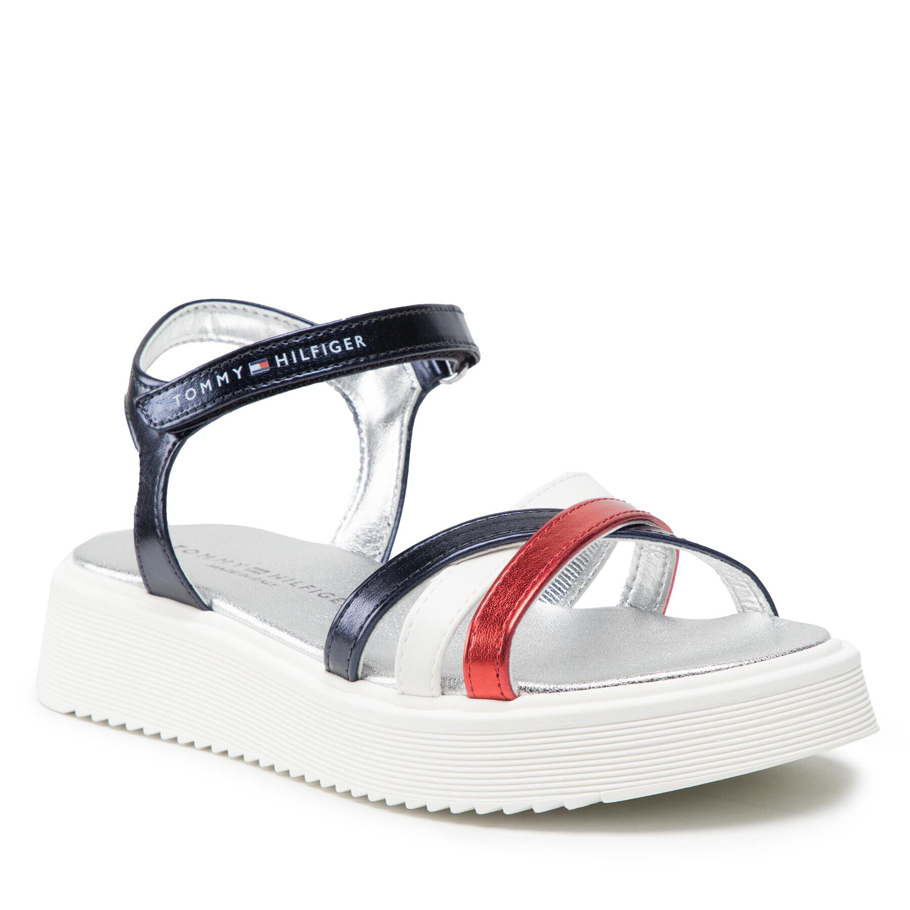 Tommy Hilfiger Sandale Velcro Sandal T4A2-32184-0371 S Bleumarin - Pled.ro