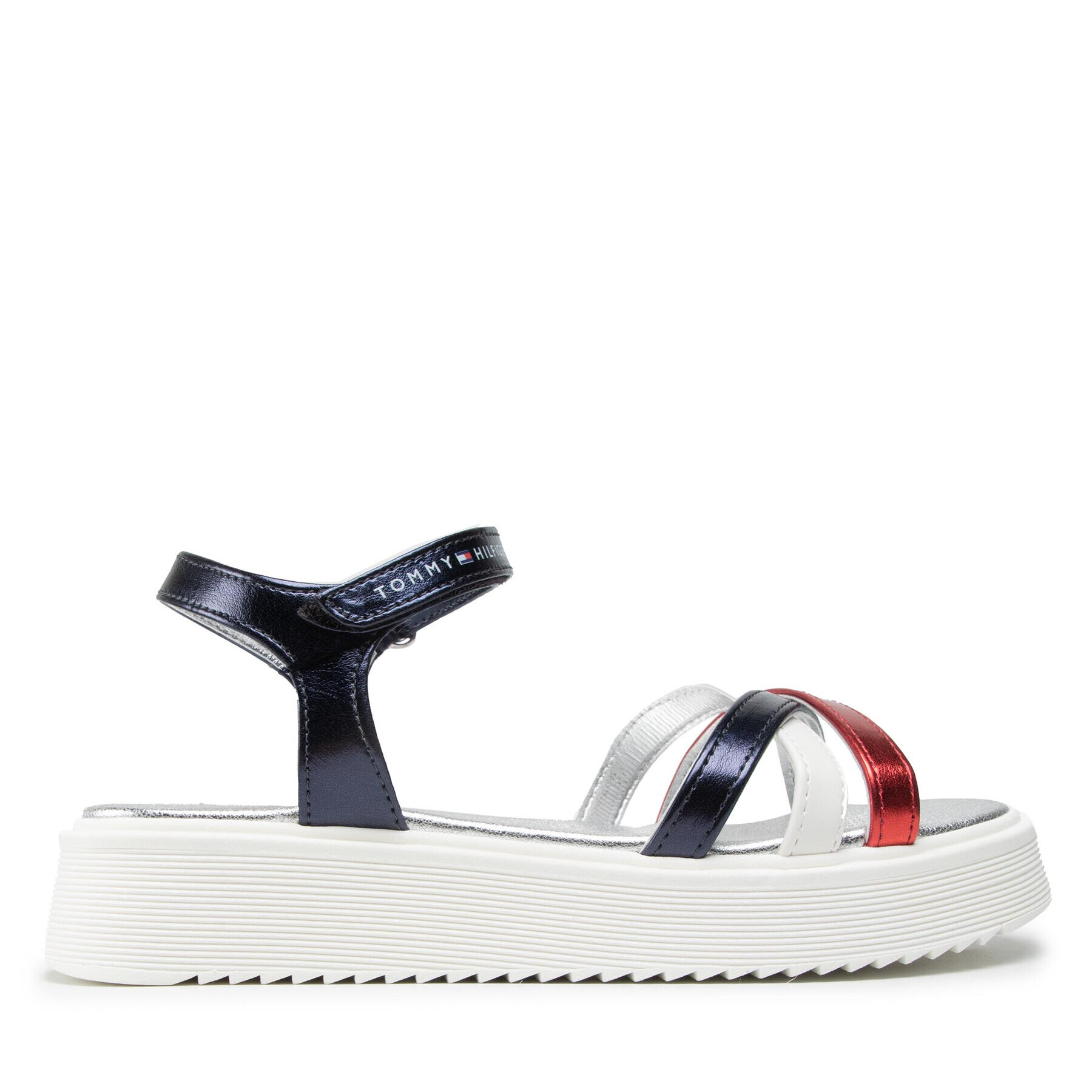 Tommy Hilfiger Sandale Velcro Sandal T4A2-32184-0371 S Bleumarin - Pled.ro