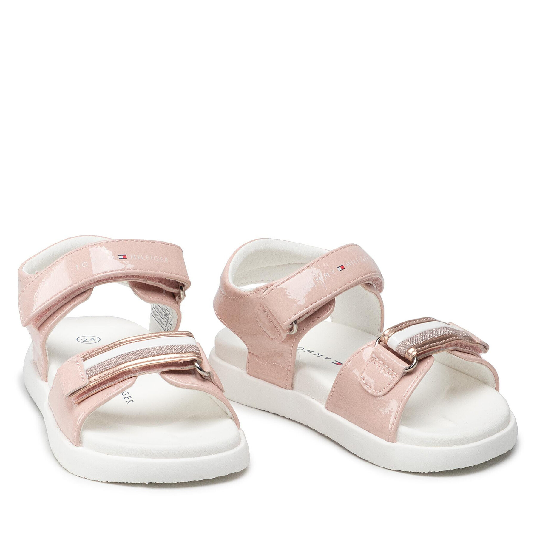 Tommy Hilfiger Sandale Velcro SandalT1A2-32169-0710 S Roz - Pled.ro