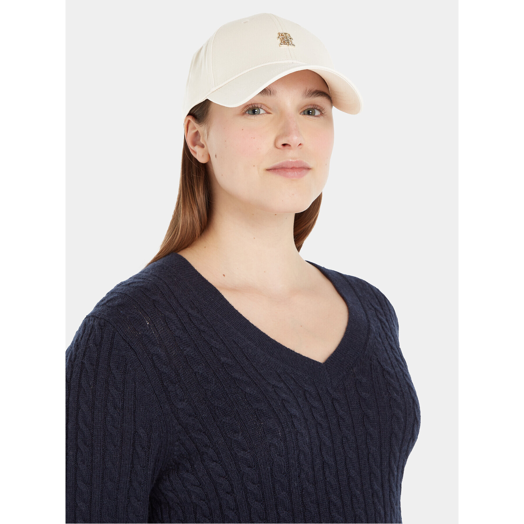 Tommy Hilfiger Șapcă Monogram Cap AW0AW15294 Bej - Pled.ro