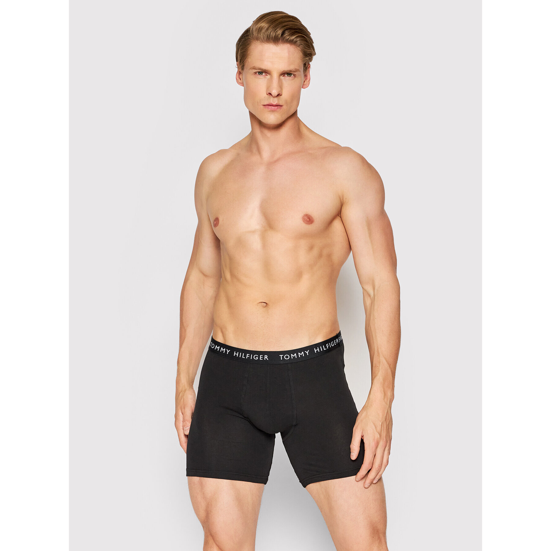 Tommy Hilfiger Set 3 perechi de boxeri 3p Boxer Brief UM0UM02204 Negru - Pled.ro