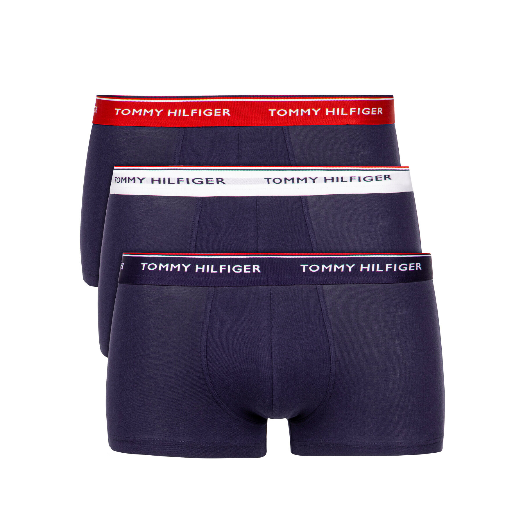 Tommy Hilfiger Set 3 perechi de boxeri 3P Lr Trunk 1U87903841 Bleumarin - Pled.ro