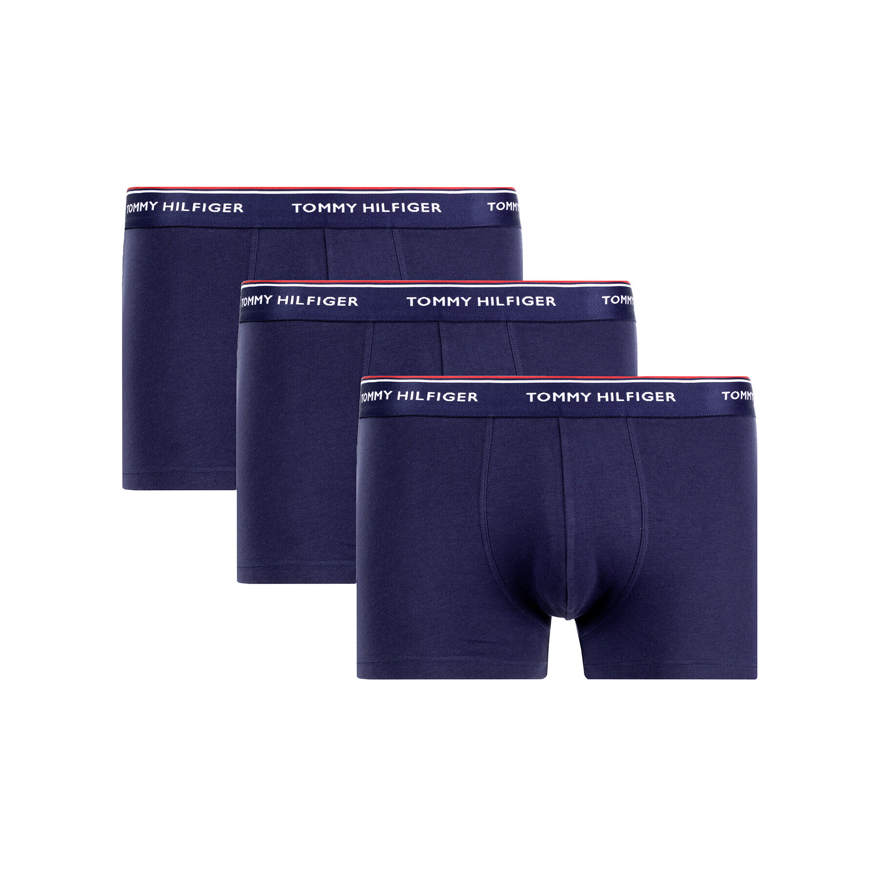 Tommy Hilfiger Set 3 perechi de boxeri 3P Trunk 1U87903842 Bleumarin - Pled.ro