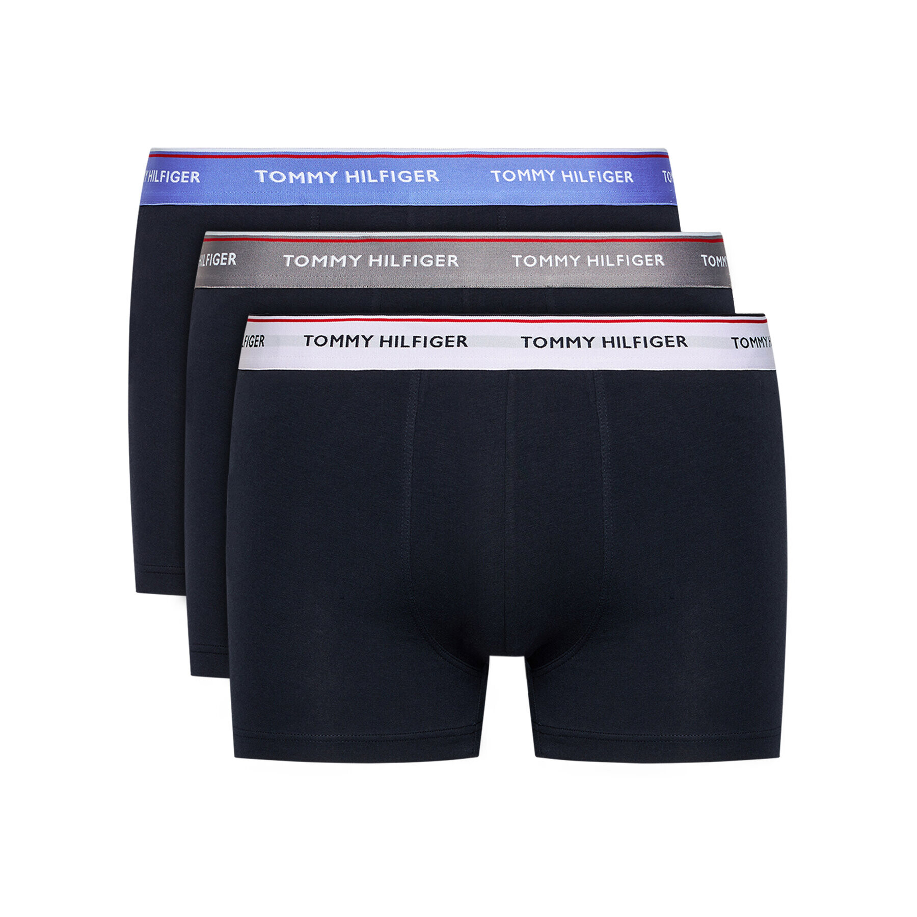 Tommy Hilfiger Set 3 perechi de boxeri 3P Wb Trunk UM0UM01642 Bleumarin - Pled.ro