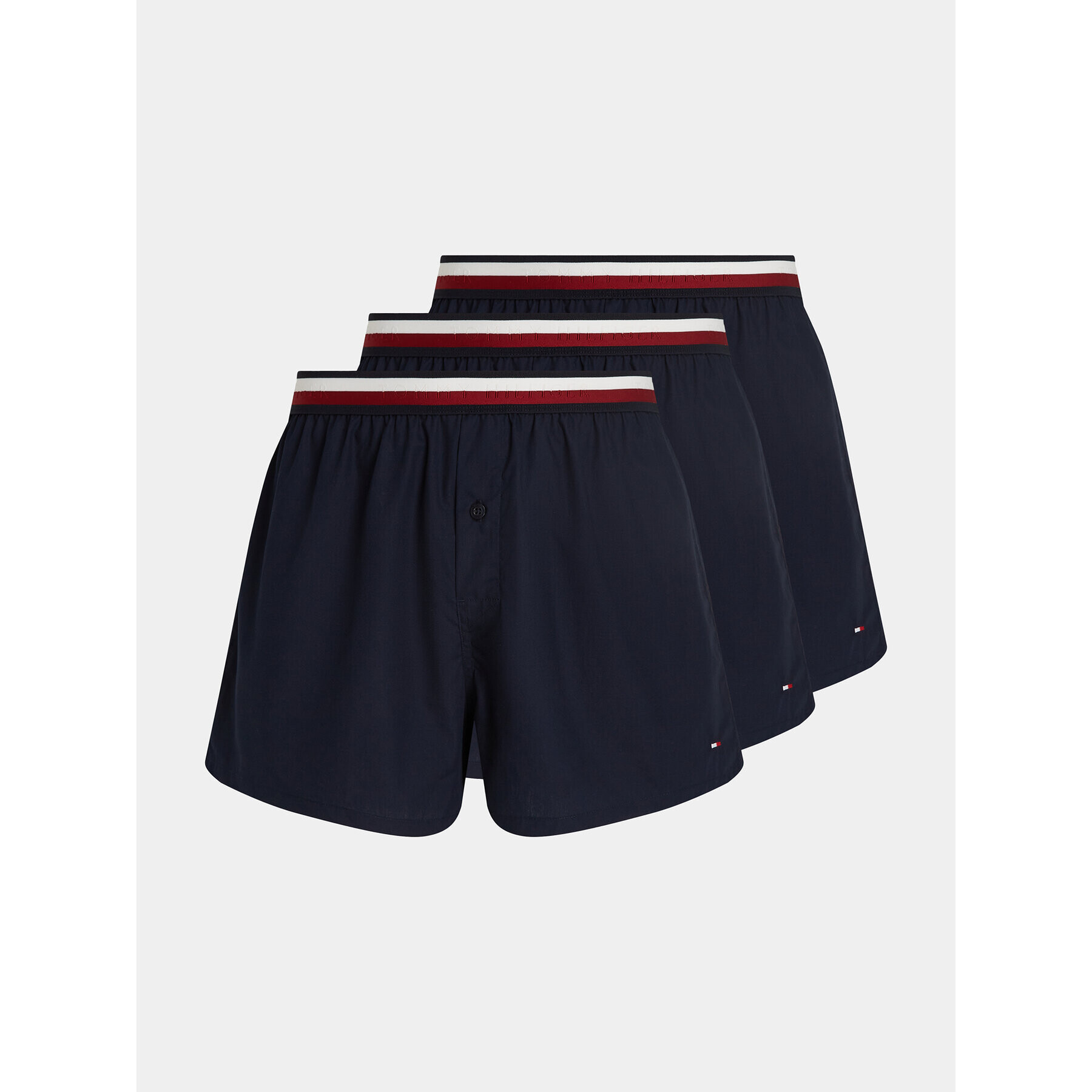 Tommy Hilfiger Set 3 perechi de boxeri UM0UM03121 Bleumarin - Pled.ro