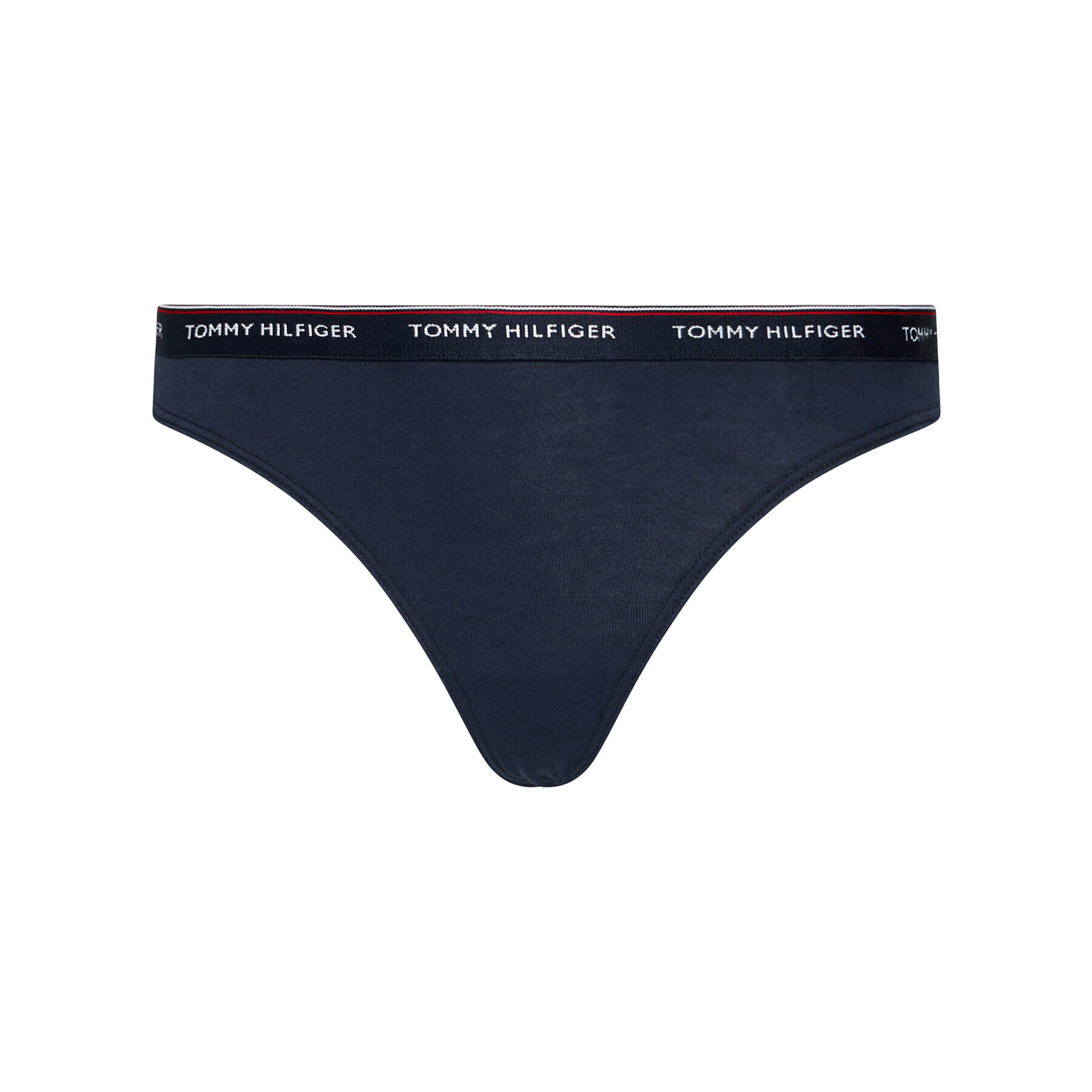 Tommy Hilfiger Set 3 perechi de chiloți tanga UW0UW00048 Bleumarin - Pled.ro