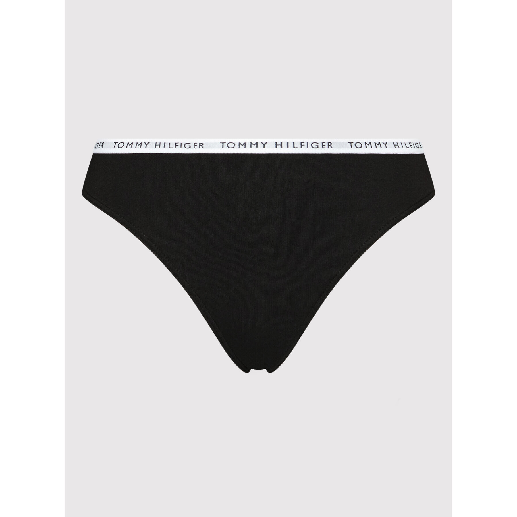 Tommy Hilfiger Set 3 perechi de chiloți tanga UW0UW02829 Negru - Pled.ro