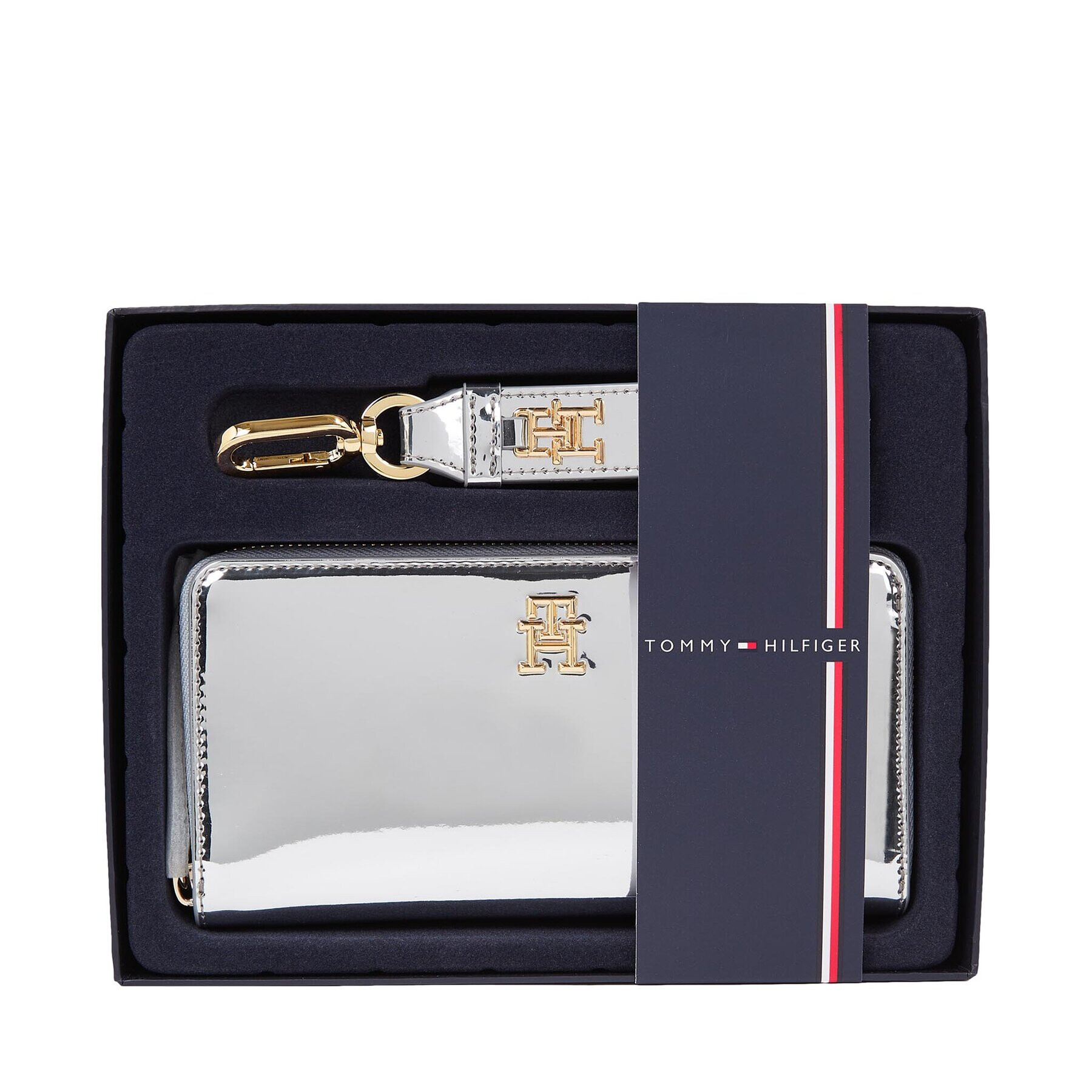 Tommy Hilfiger Set cadou Large Za W Wristlet AW0AW156580IO Gri - Pled.ro