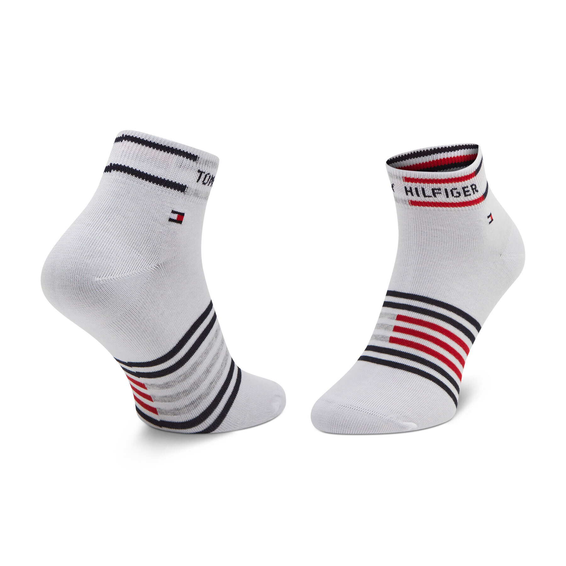 Tommy Hilfiger Set de 2 perechi de șosete lungi pentru bărbați 100002212 Alb - Pled.ro