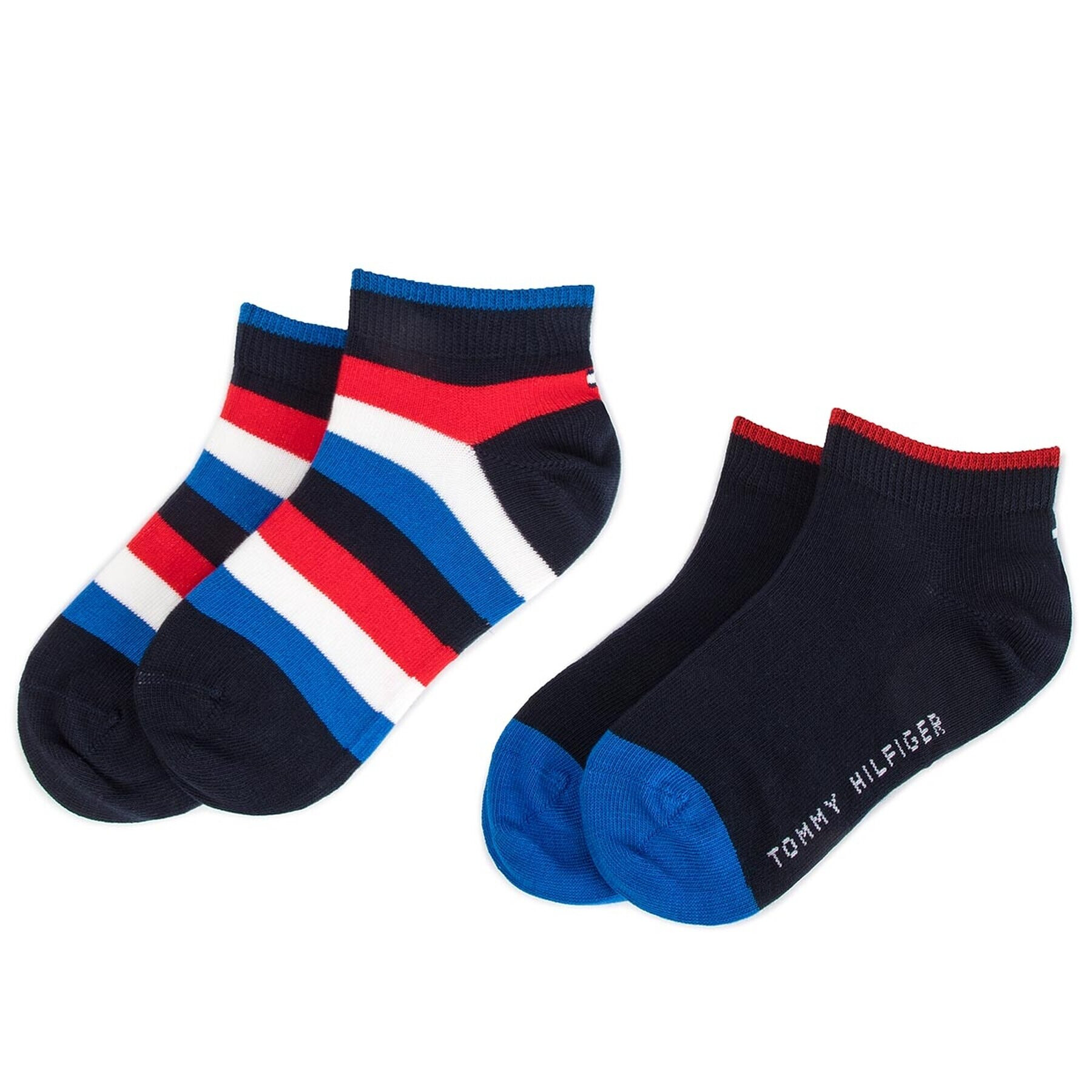 Tommy Hilfiger Set de 2 perechi de șosete lungi pentru copii 354010001 Bleumarin - Pled.ro