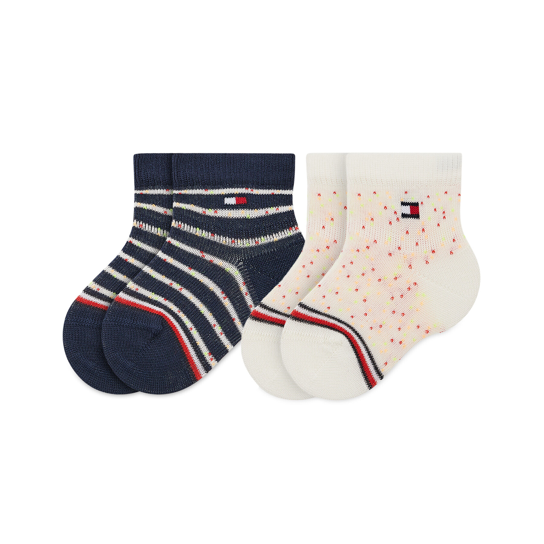 Tommy Hilfiger Set de 2 perechi de șosete lungi pentru copii 701220275 Colorat - Pled.ro