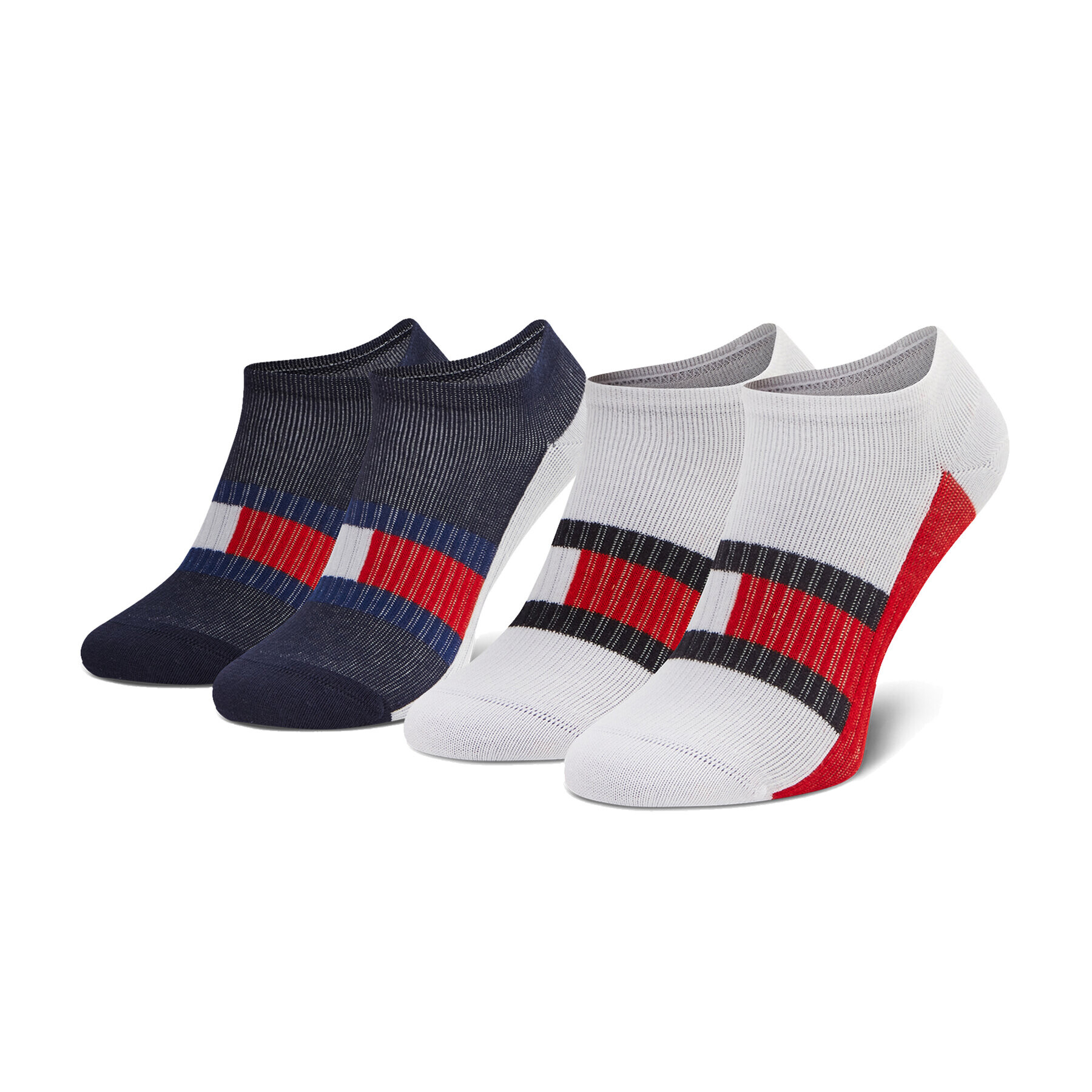 Tommy Hilfiger Set de 2 perechi de șosete medii pentru copii 100002327 Bleumarin - Pled.ro