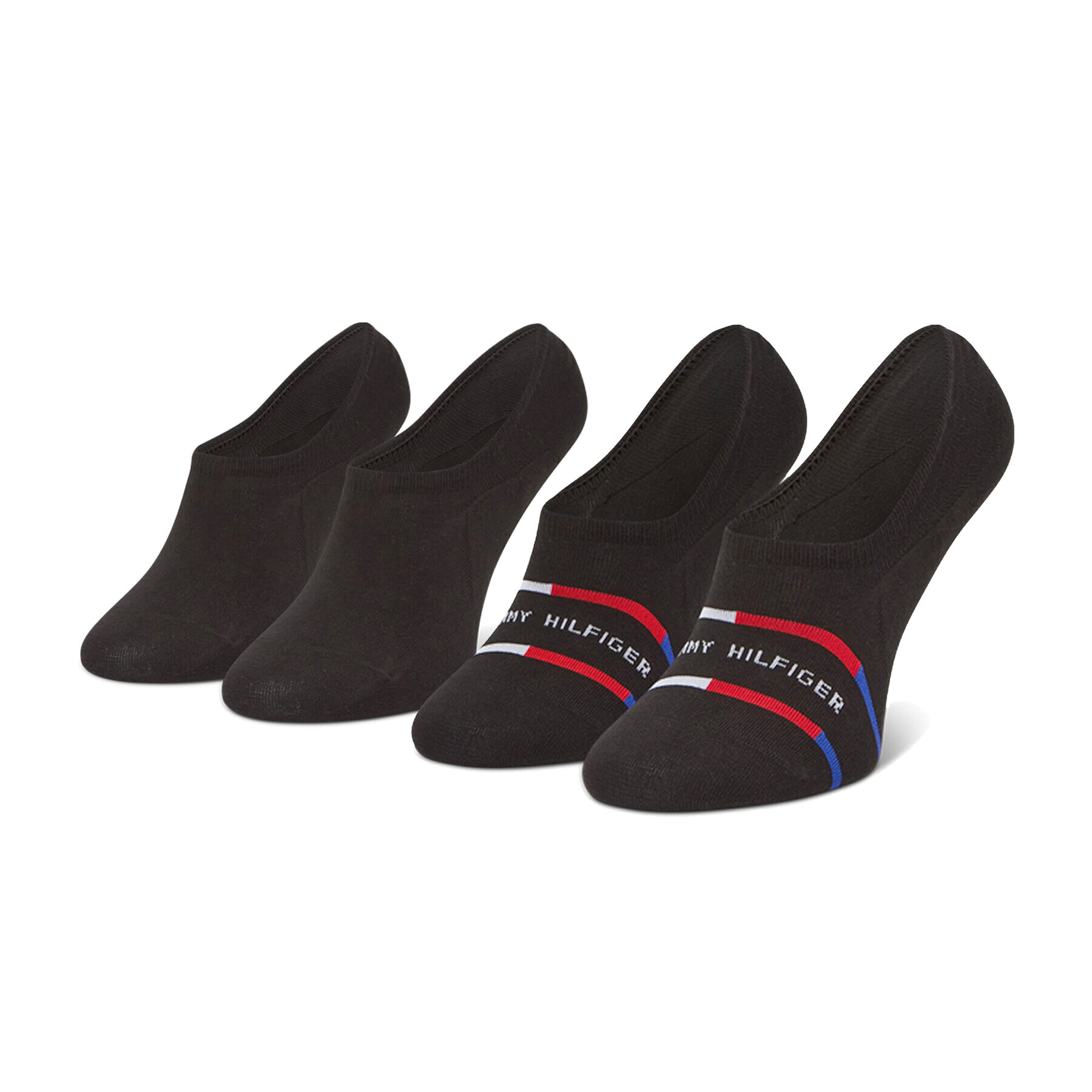 Tommy Hilfiger Set de 2 perechi de șosete scurte pentru bărbați 100002213 Negru - Pled.ro