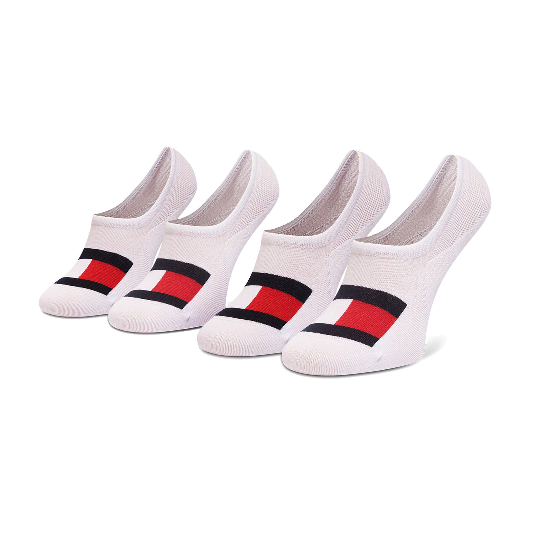 Tommy Hilfiger Set de 2 perechi de șosete scurte pentru bărbați 100002662 Alb - Pled.ro