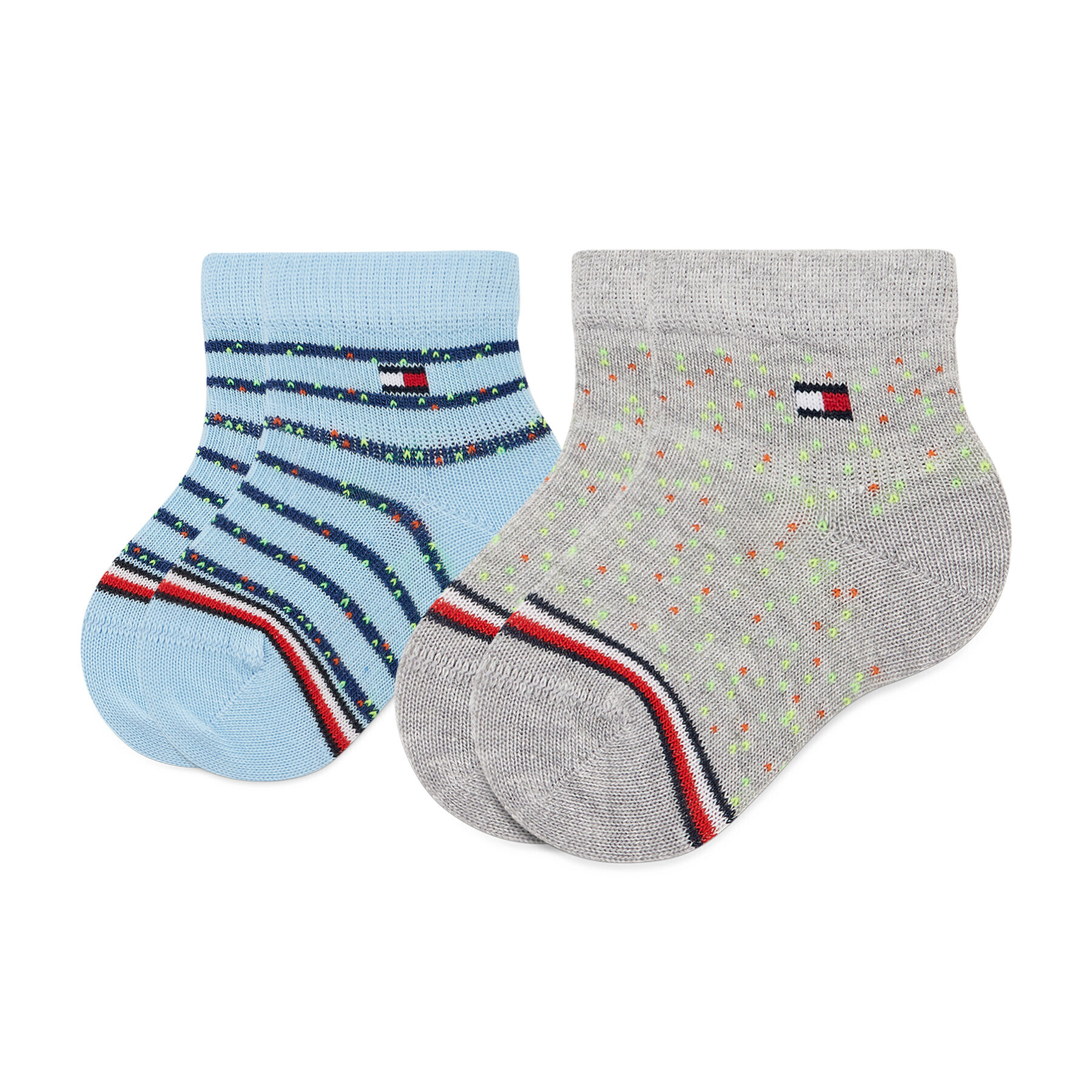 Tommy Hilfiger Set de 2 perechi de șosete lungi pentru copii 701220275 Colorat - Pled.ro