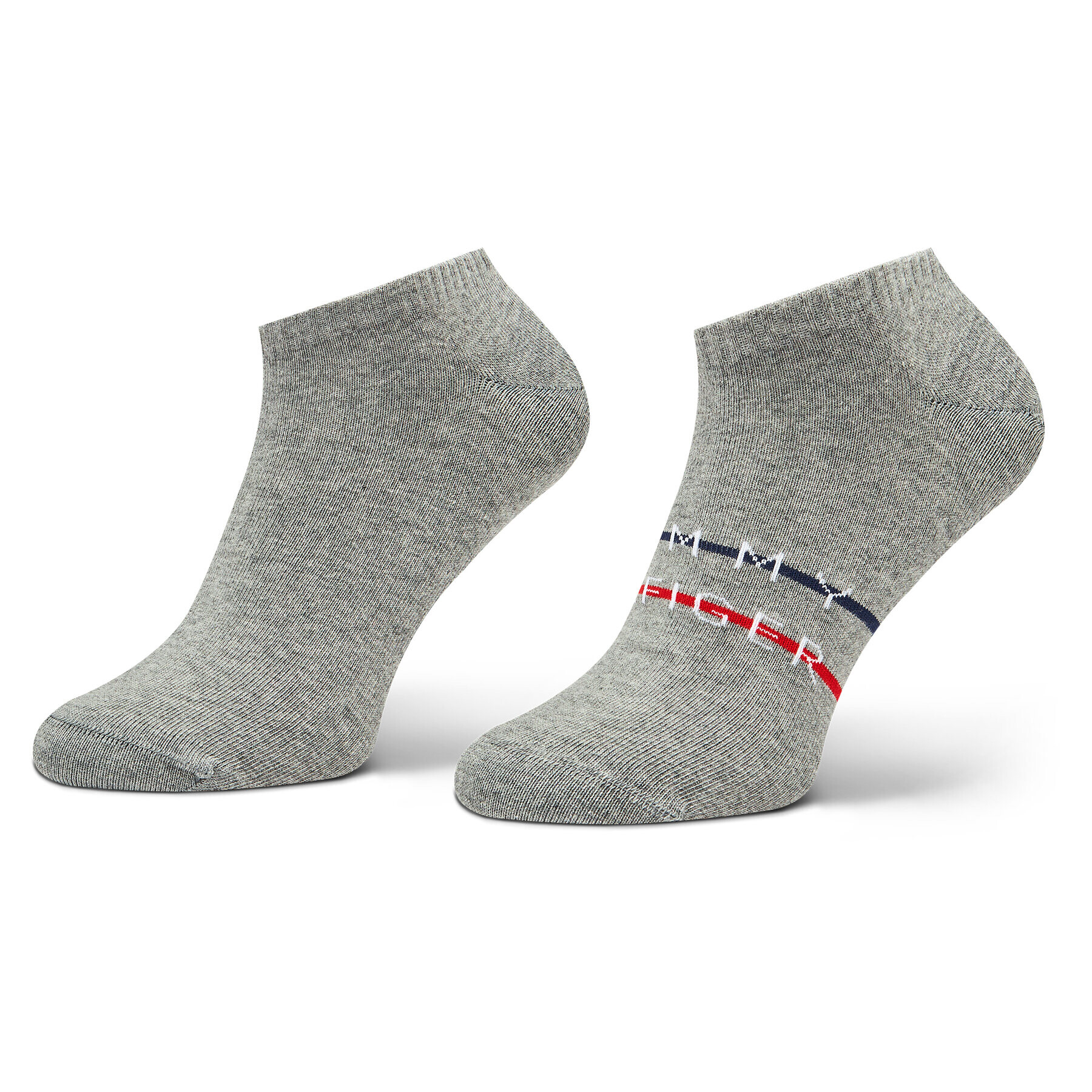 Tommy Hilfiger Set de 2 perechi de șosete medii pentru bărbați 701222188 Gri - Pled.ro