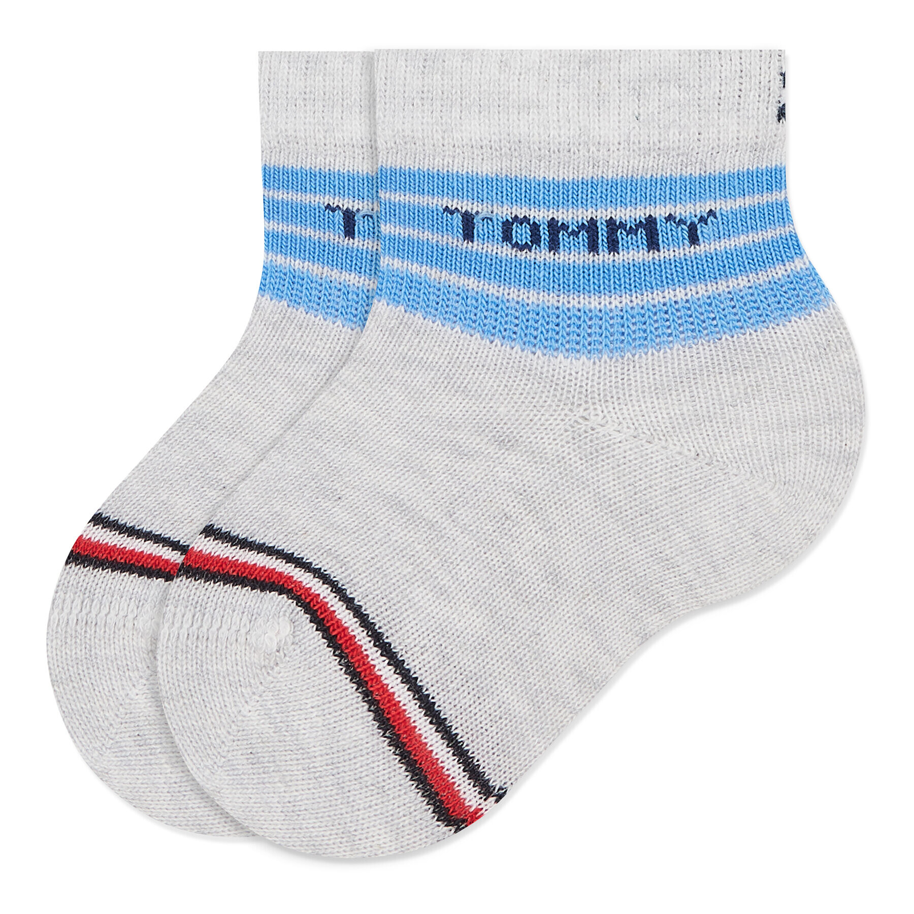 Tommy Hilfiger Set de 3 perechi de șosete lungi pentru copii 701220278 Albastru - Pled.ro