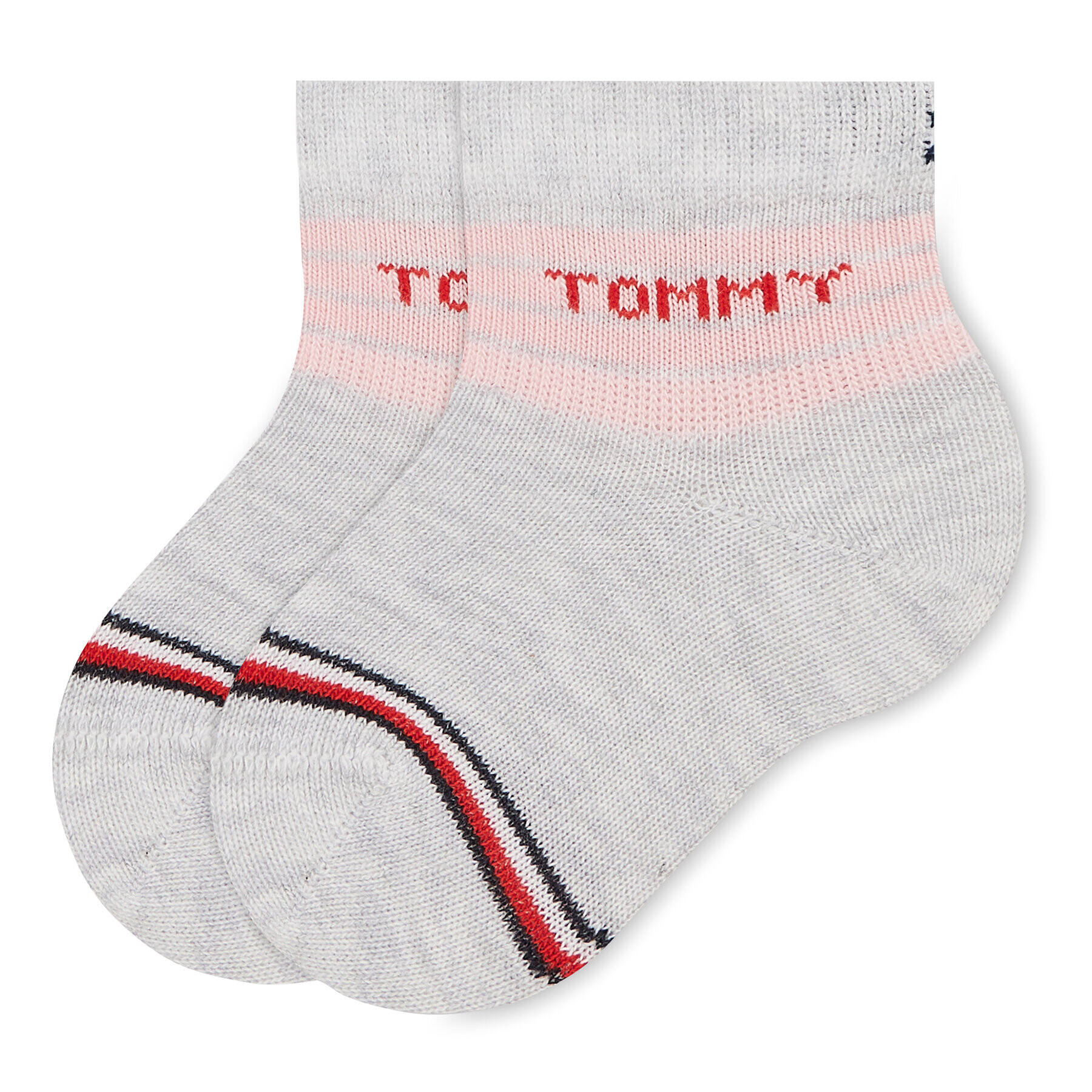 Tommy Hilfiger Set de 3 perechi de șosete lungi pentru copii 701220278 Roz - Pled.ro