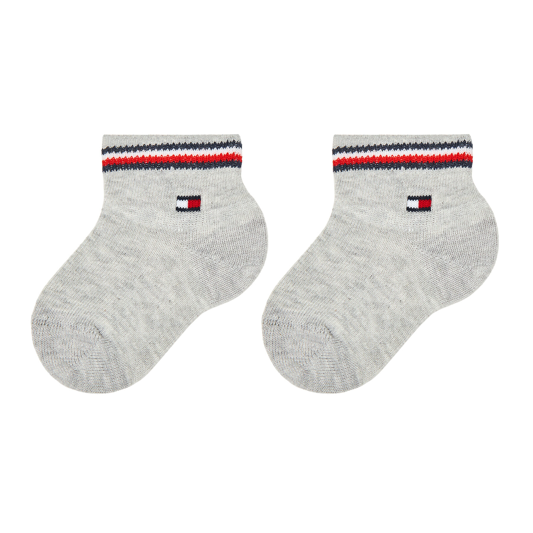 Tommy Hilfiger Set de 3 perechi de șosete medii pentru copii 701222674 Gri - Pled.ro