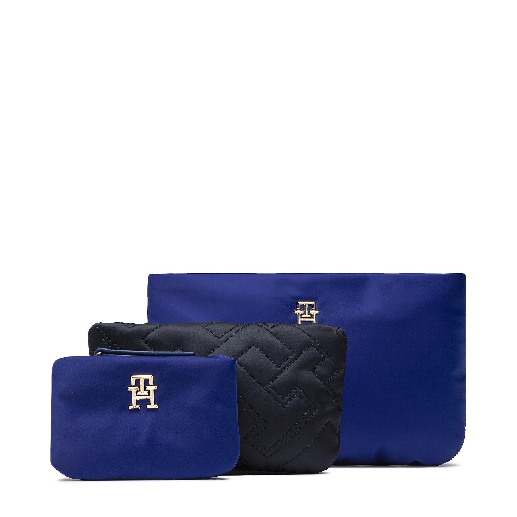 Tommy Hilfiger Set de genți pentru cosmetice My Tommy Idol 3 Pouch AW0AW13640 Albastru - Pled.ro