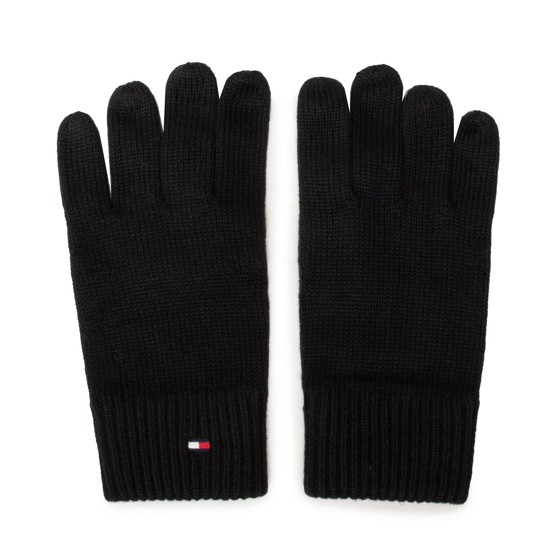 Tommy Hilfiger Set mănuși și căciulă Gp Pima Cotton Beanie & Gloves AM0AM06595 Negru - Pled.ro