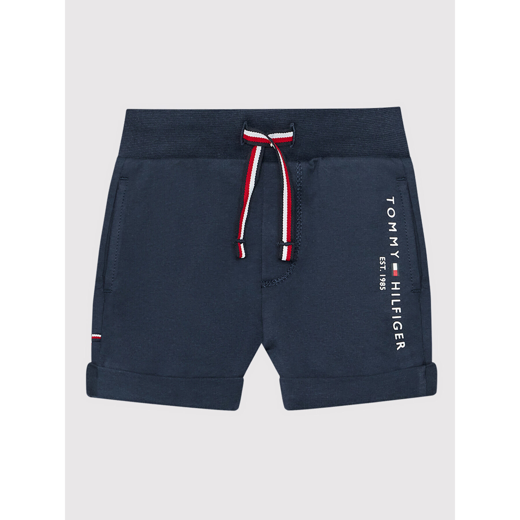 Tommy Hilfiger Set tricou și pantaloni scurți sport Baby Essential KN0KN01488 Bleumarin Regular Fit - Pled.ro