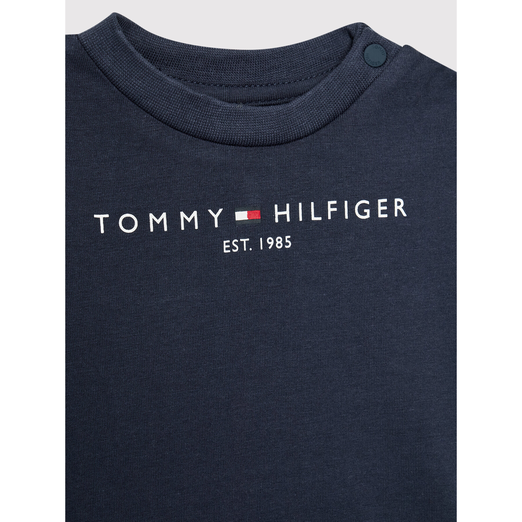 Tommy Hilfiger Set tricou și pantaloni scurți sport Baby Essential KN0KN01488 Bleumarin Regular Fit - Pled.ro