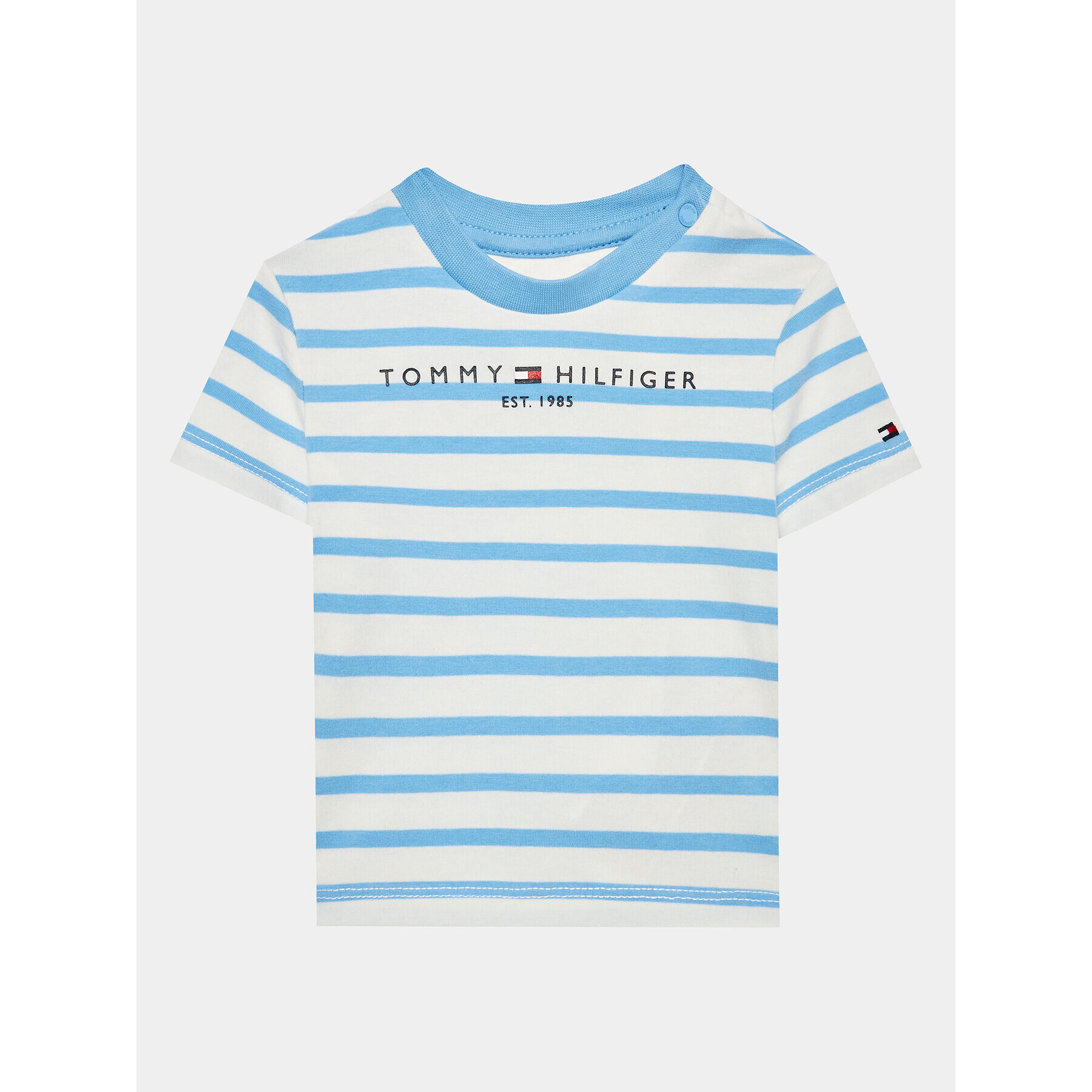 Tommy Hilfiger Set tricou și pantaloni scurți sport KN0KN01596 Albastru Regular Fit - Pled.ro