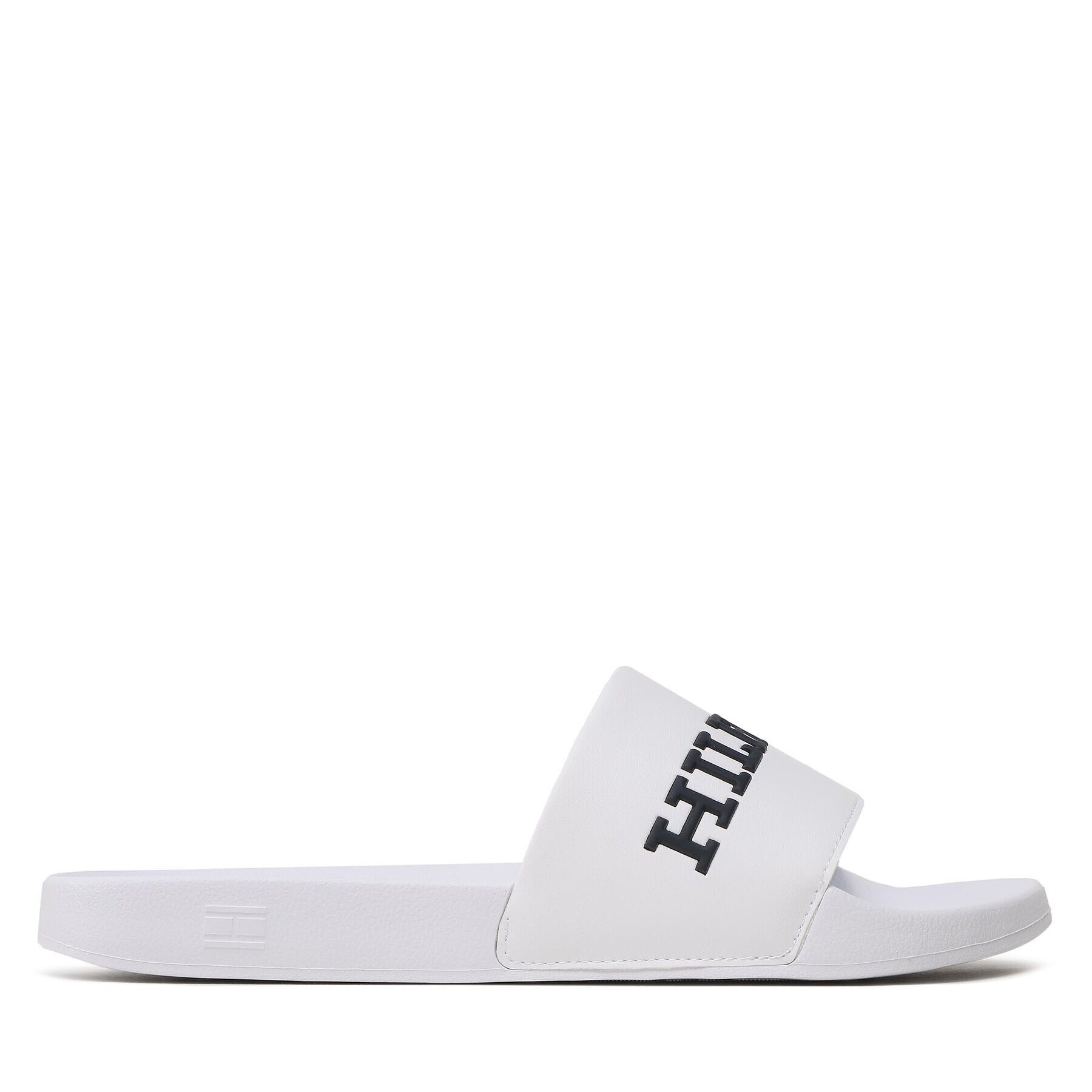 Tommy Hilfiger Șlapi 3D Print Hilfiger Pool Slide FM0FM04612 Alb - Pled.ro