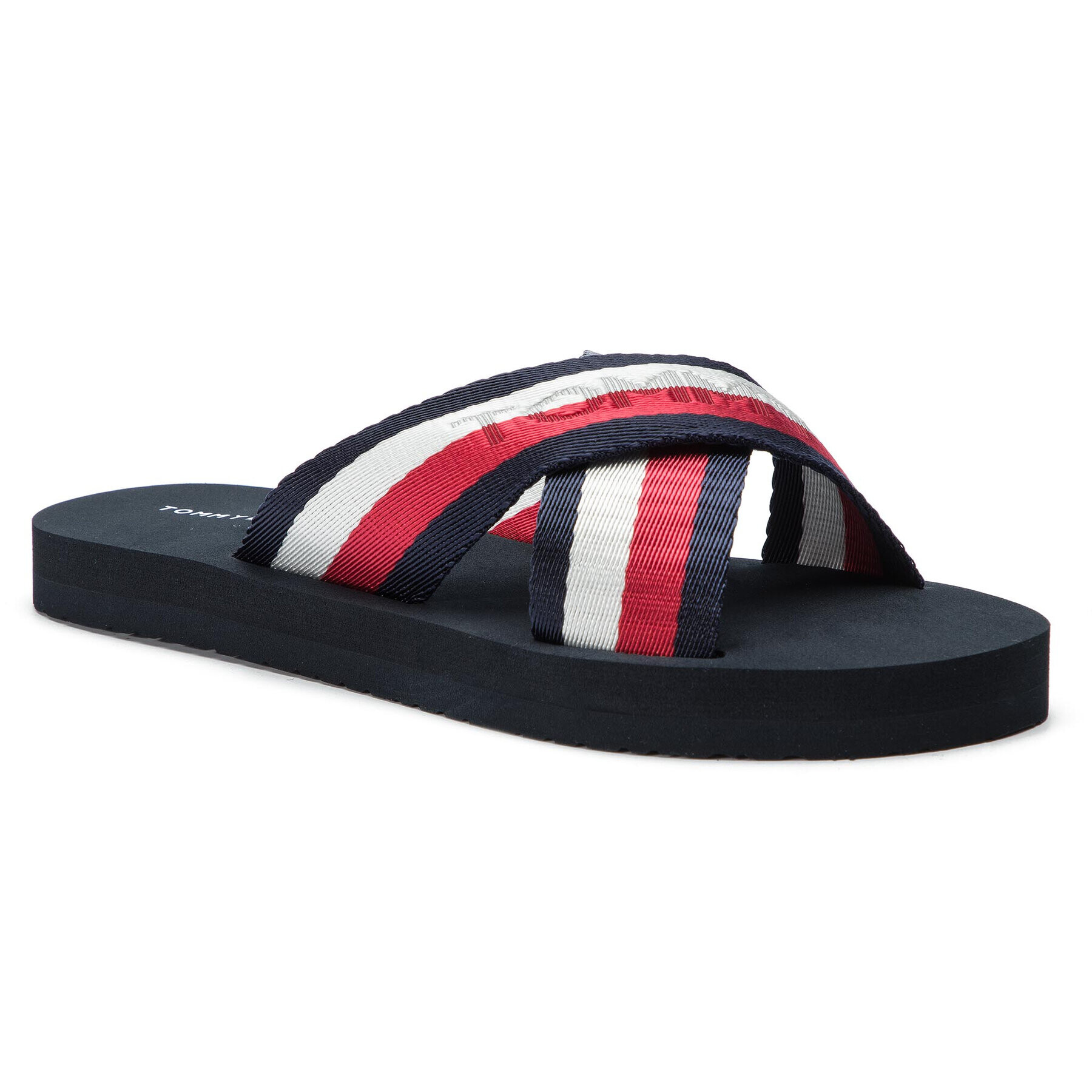 Tommy Hilfiger Șlapi Colorful Tommy Slide Sandal FW0FW04242 Bleumarin - Pled.ro