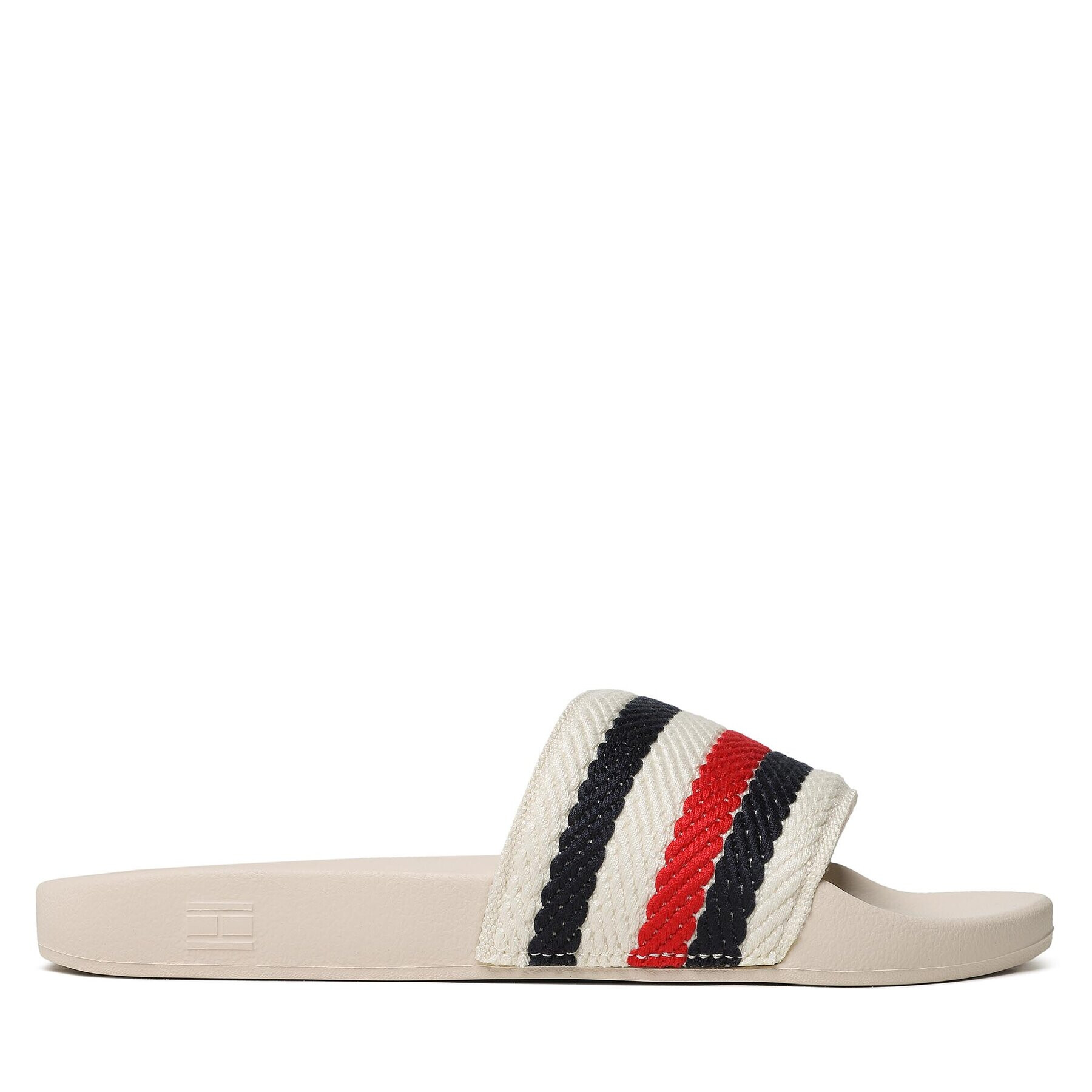 Tommy Hilfiger Șlapi Essential Pool Slide FW0FW07151 Écru - Pled.ro