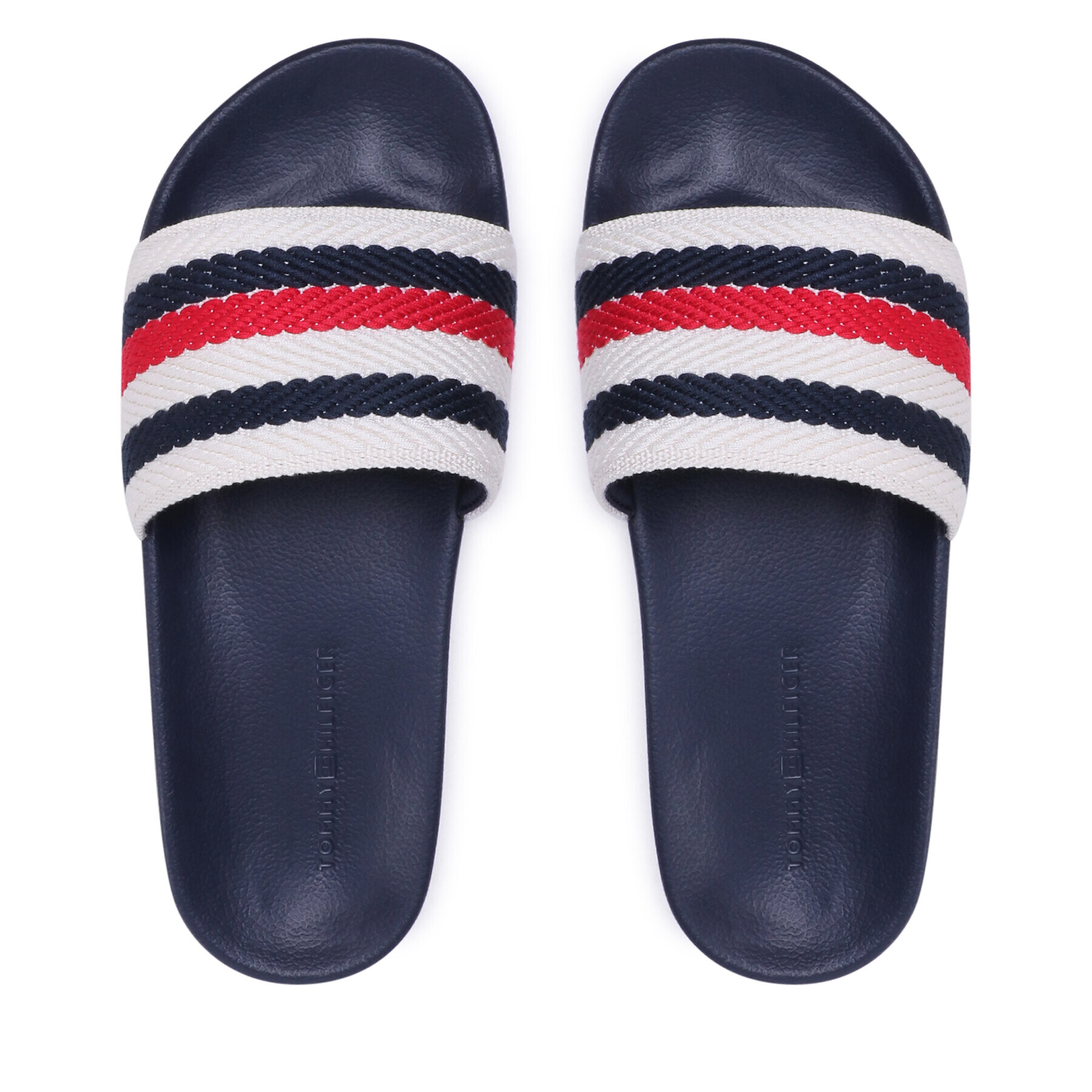 Tommy Hilfiger Șlapi Essential Pool Slide FW0FW07151 Écru - Pled.ro