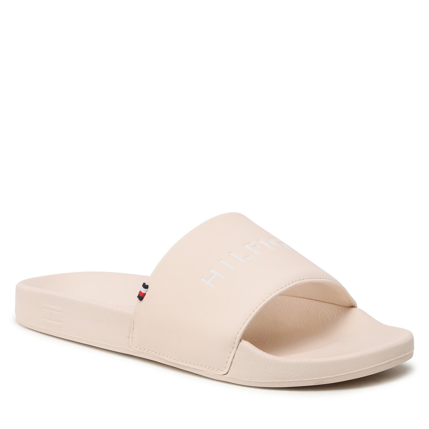 Tommy Hilfiger Șlapi Feminne Seasonal Slide FW0FW07257 Bej - Pled.ro