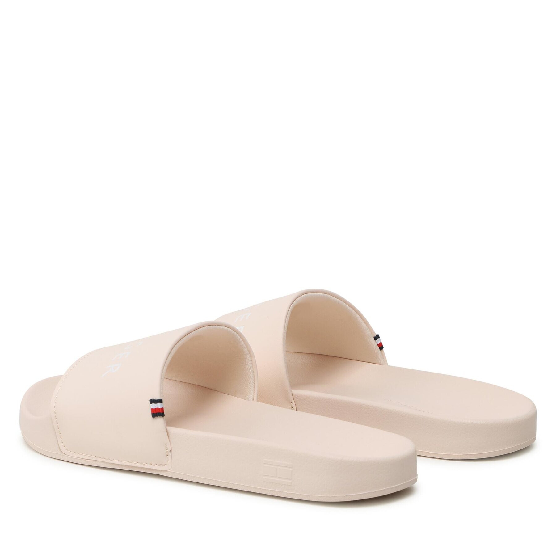 Tommy Hilfiger Șlapi Feminne Seasonal Slide FW0FW07257 Bej - Pled.ro