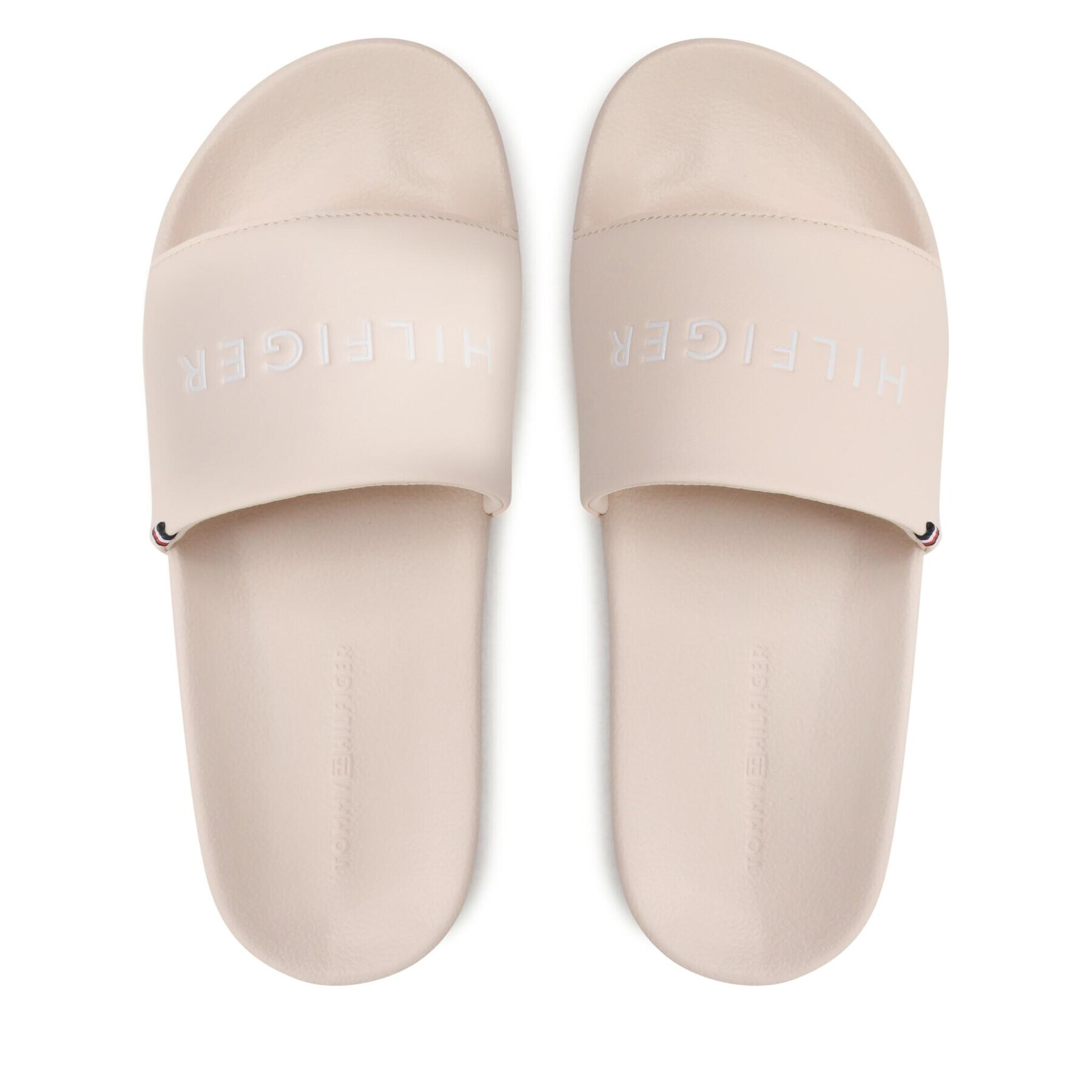 Tommy Hilfiger Șlapi Feminne Seasonal Slide FW0FW07257 Bej - Pled.ro