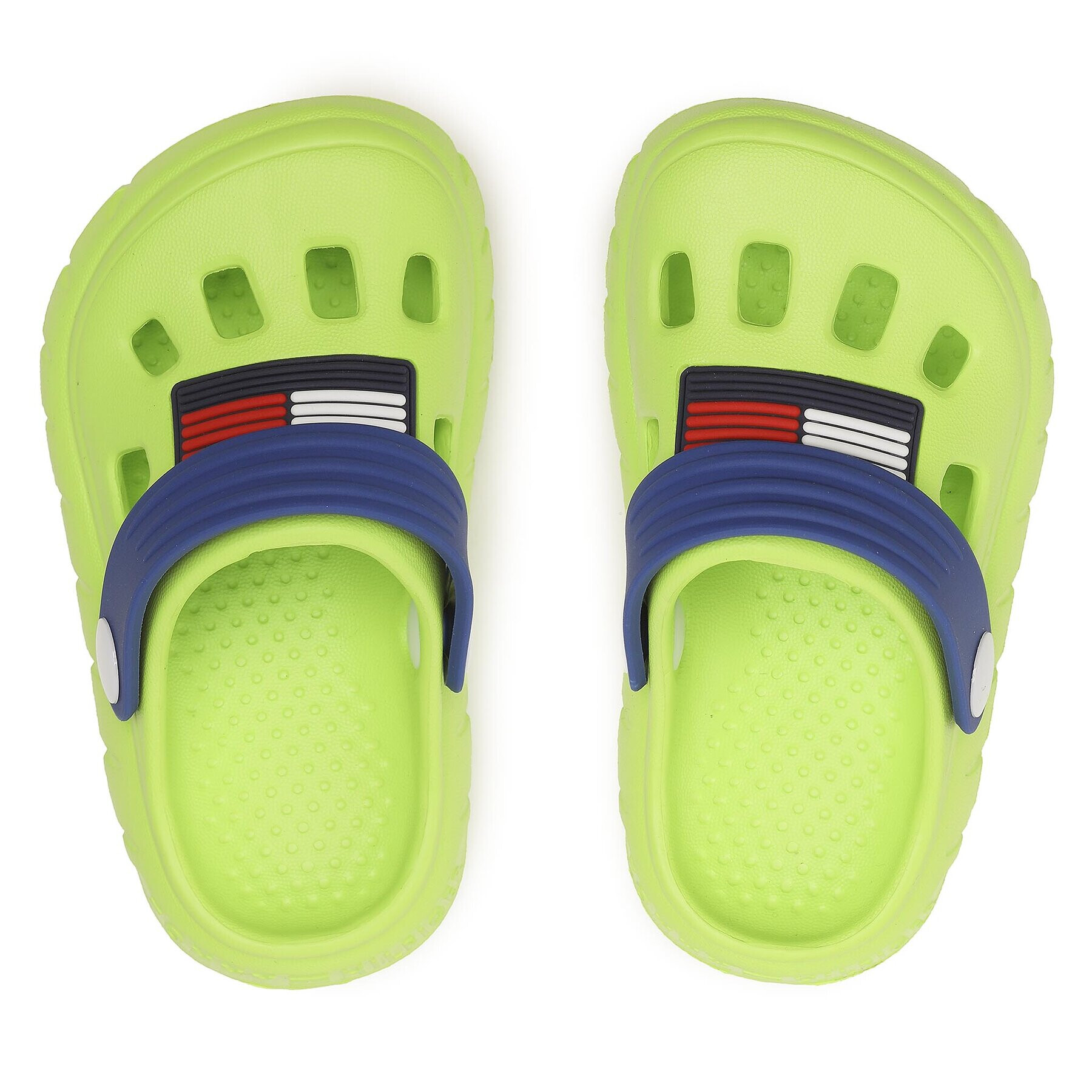 Tommy Hilfiger Șlapi Flag Cofy Sandal T3X2-32915-0083 M Verde - Pled.ro