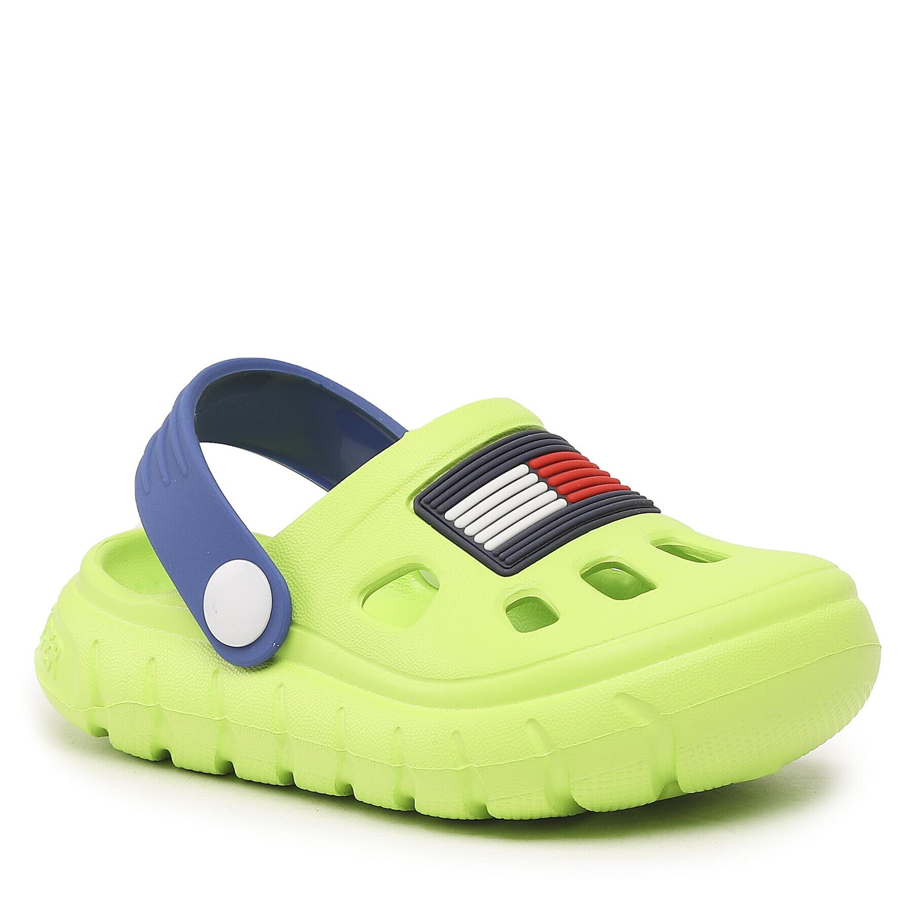 Tommy Hilfiger Șlapi Flag Cofy Sandal T3X2-32915-0083 M Verde - Pled.ro