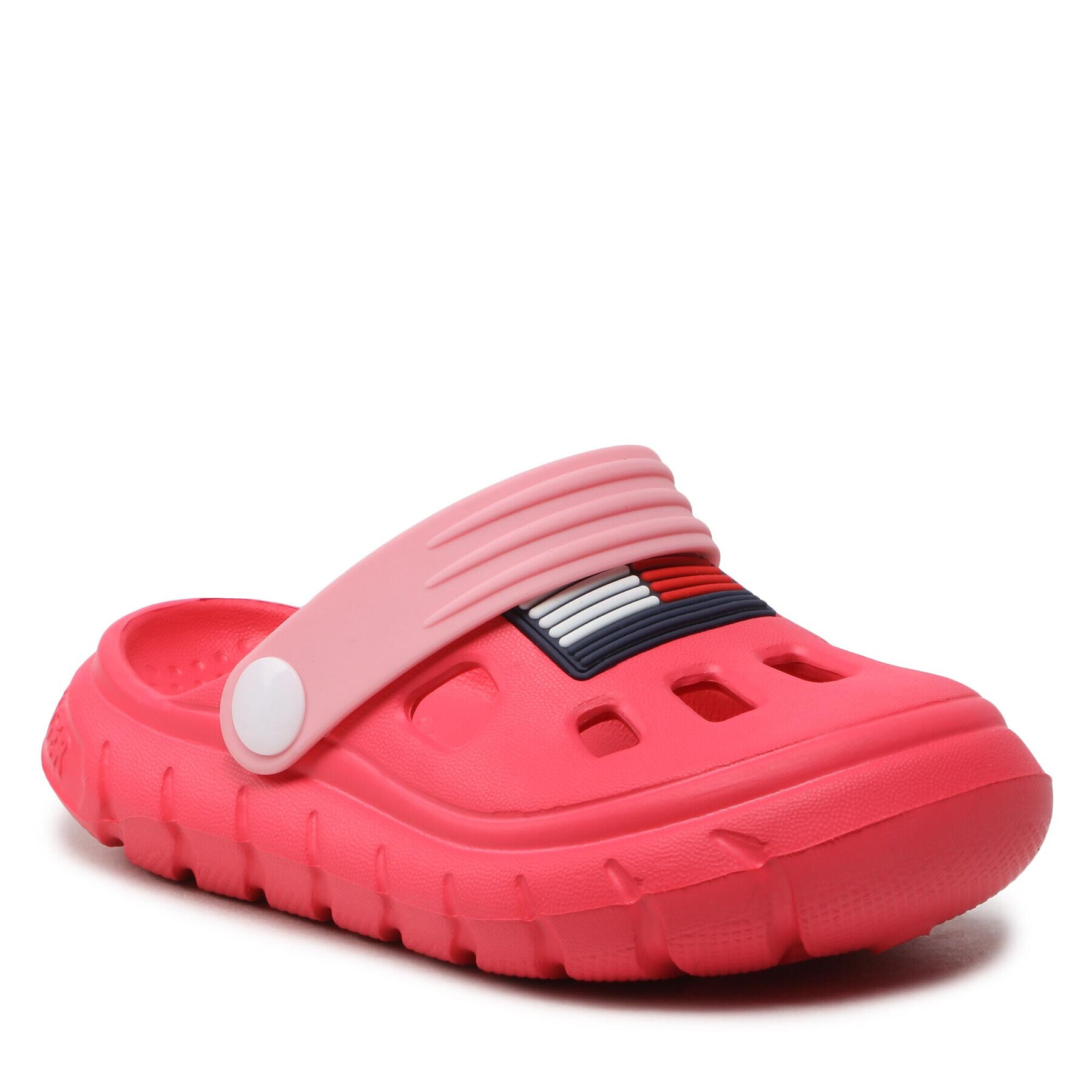 Tommy Hilfiger Șlapi Flag Comfy Sandal T1A2-32780-0083 M Roz - Pled.ro