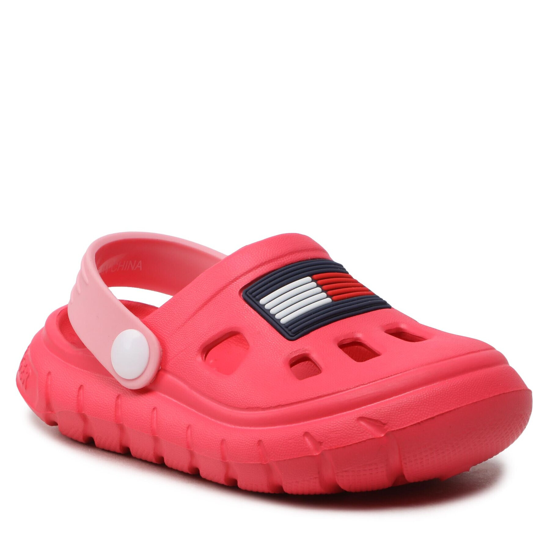 Tommy Hilfiger Șlapi Flag Comfy Sandal T1A2-32780-0083 M Roz - Pled.ro