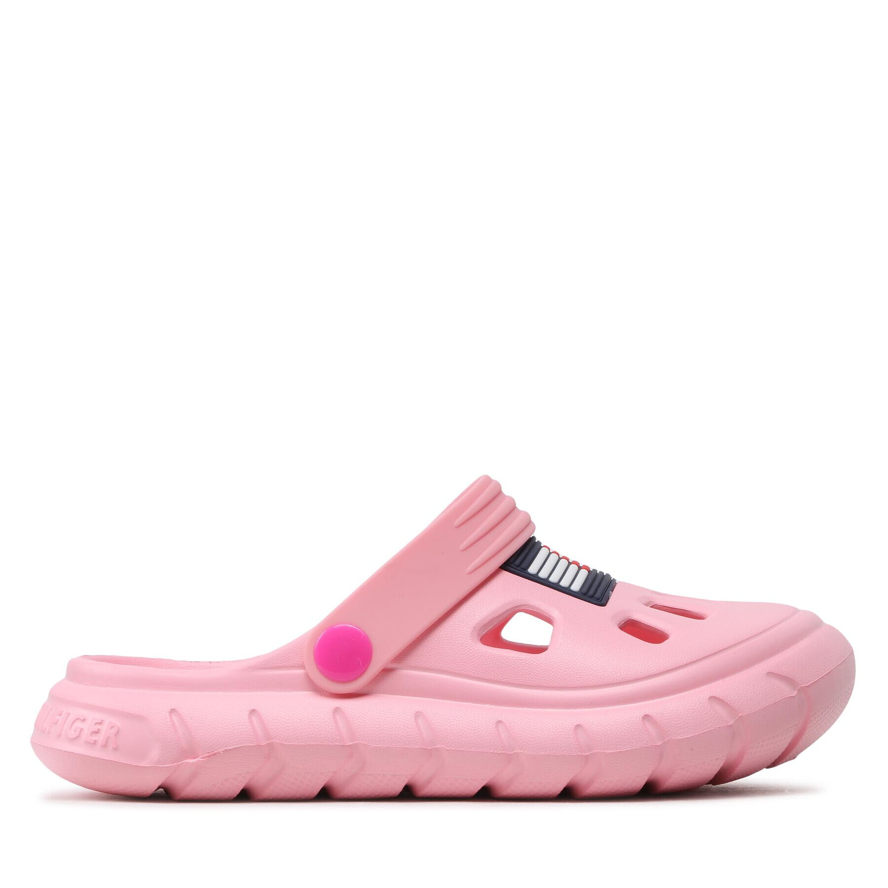 Tommy Hilfiger Șlapi Flag Comfy Sandal T1A2-32780-0083 S Roz - Pled.ro