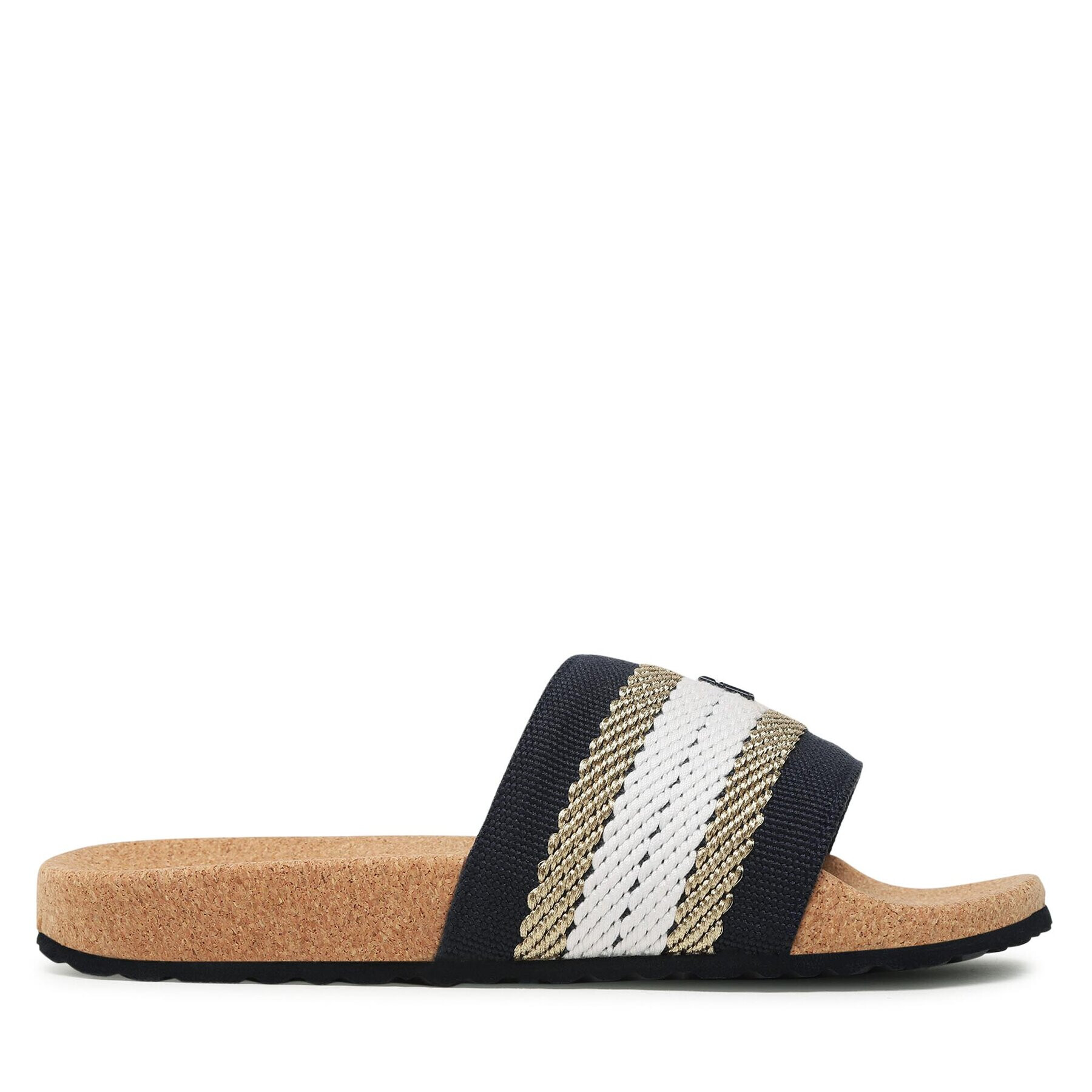 Tommy Hilfiger Șlapi Fresh Webbing Slide FW0FW06983 Bleumarin - Pled.ro