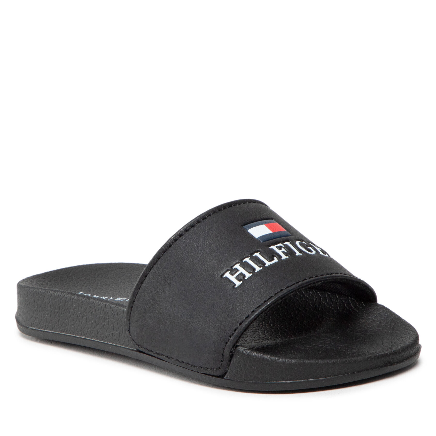 Tommy Hilfiger Șlapi Logo Print Pool Slide T3B0-32574-1172 M Negru - Pled.ro