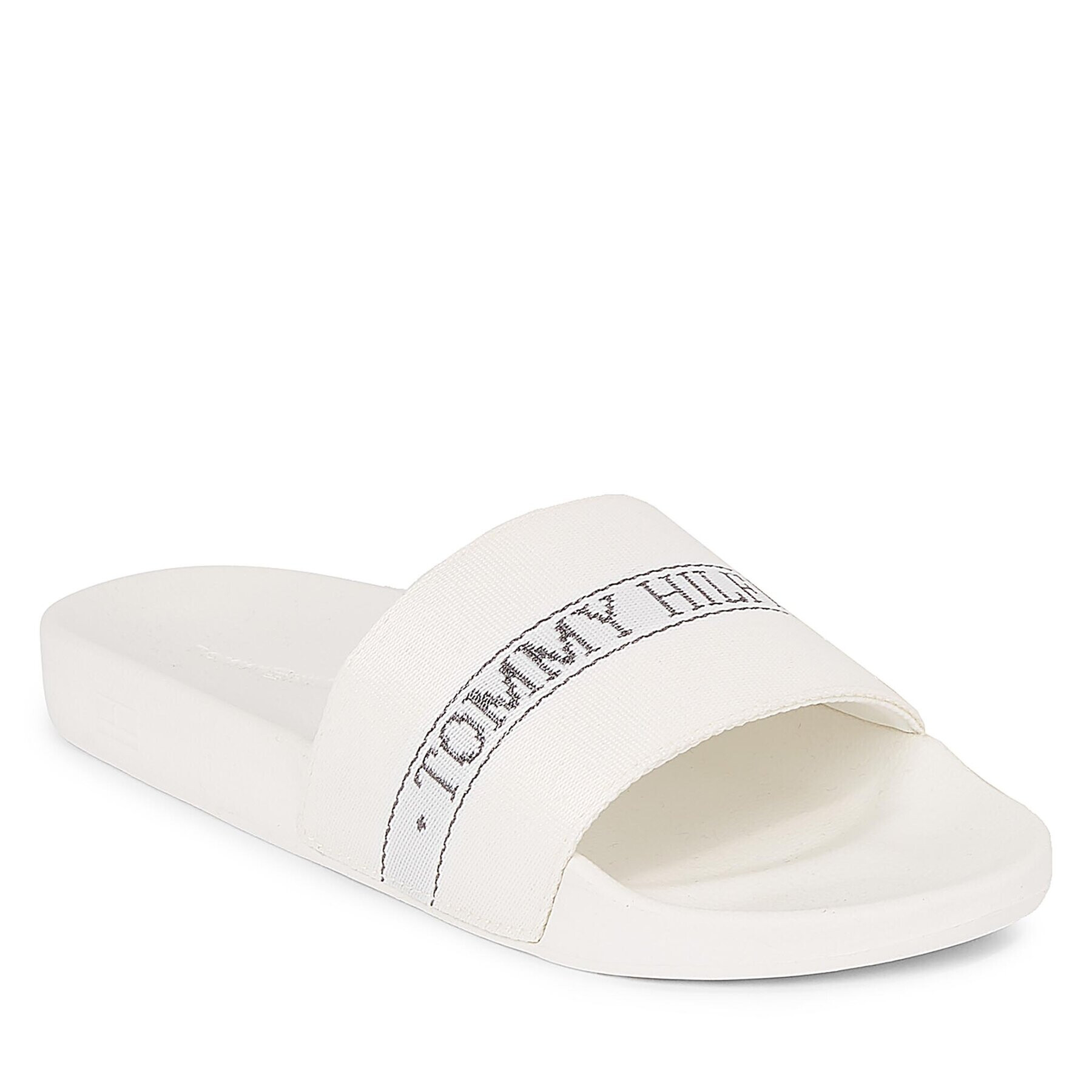 Tommy Hilfiger Șlapi Pool Slide FW0FW07556 Alb - Pled.ro